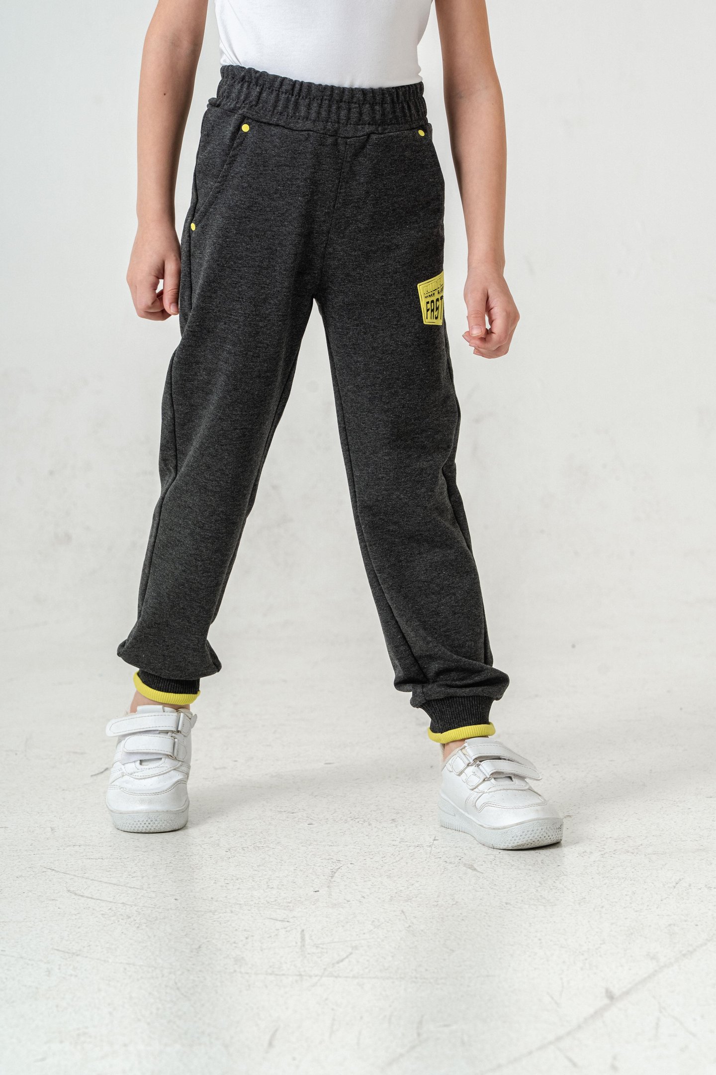 Super Fast Baskılı Cep Kenarı Rivetli Erkek Çocuk Eşofman Altı