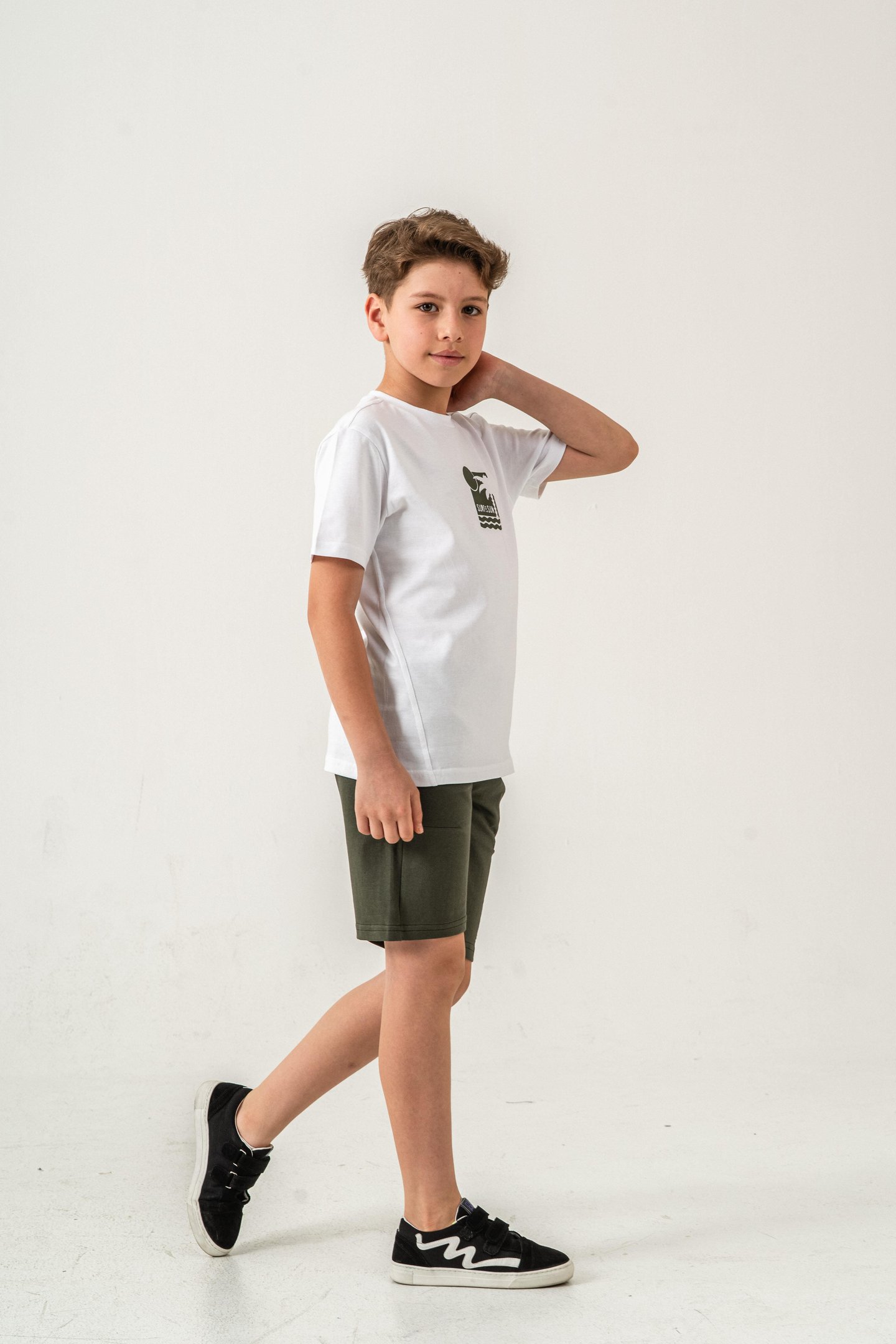 Surf & Sun Baskılı Erkek Çocuk Şort - Tişört Takımı