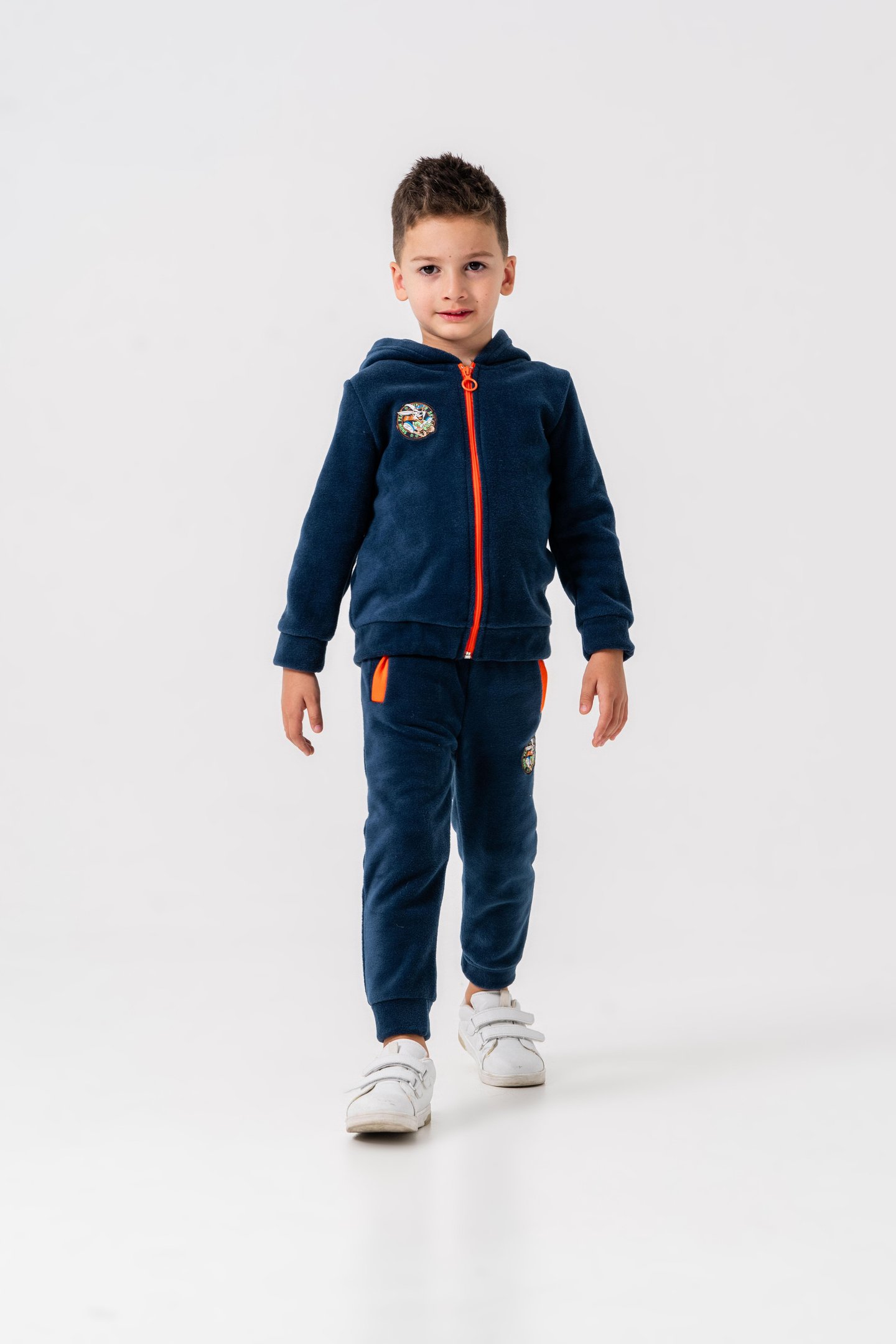 Tavşan Armalı Polar Erkek Çocuk Alt-Üst Eşofman Takımı