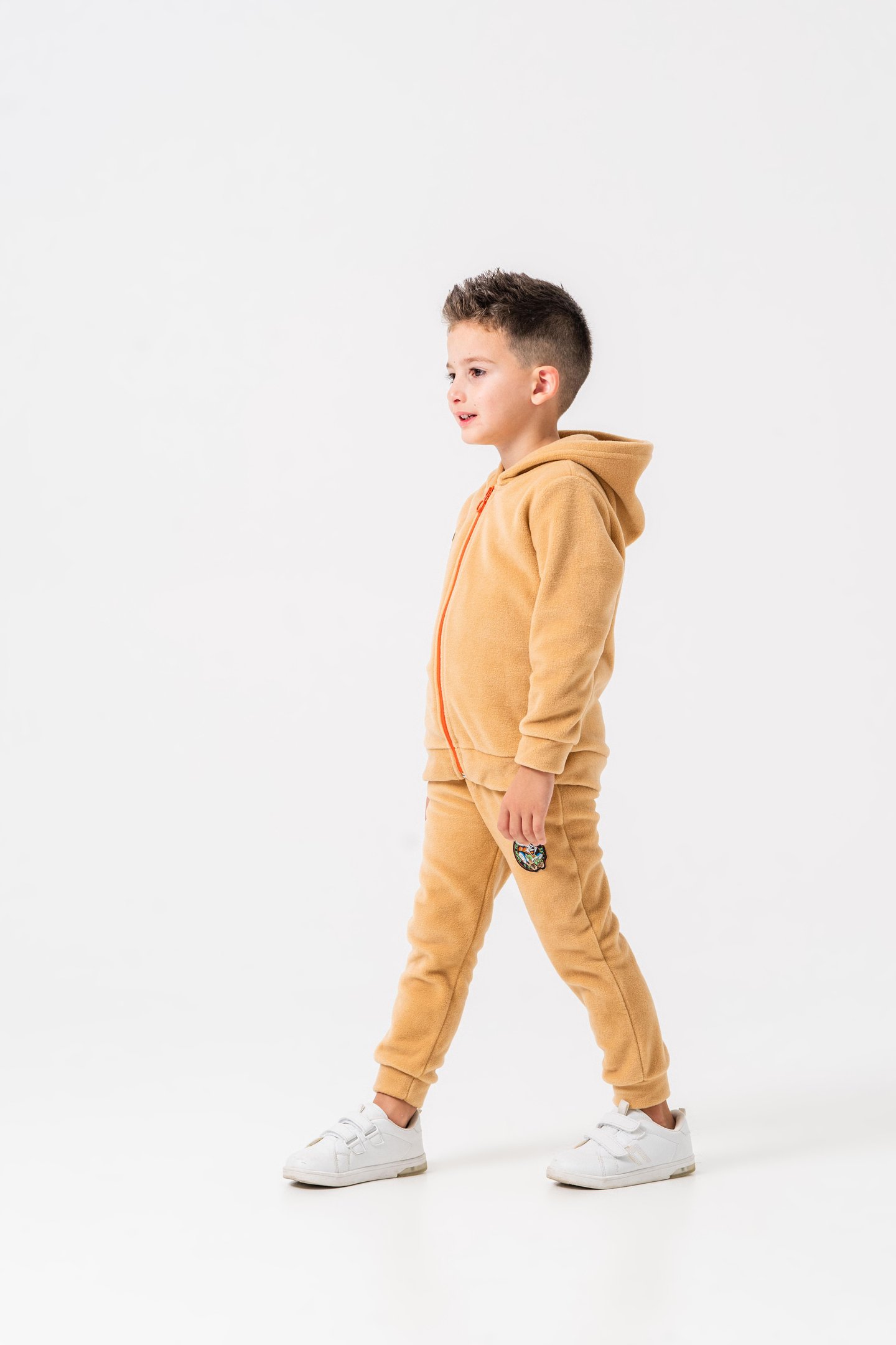 Tavşan Armalı Polar Erkek Çocuk Alt-Üst Eşofman Takımı