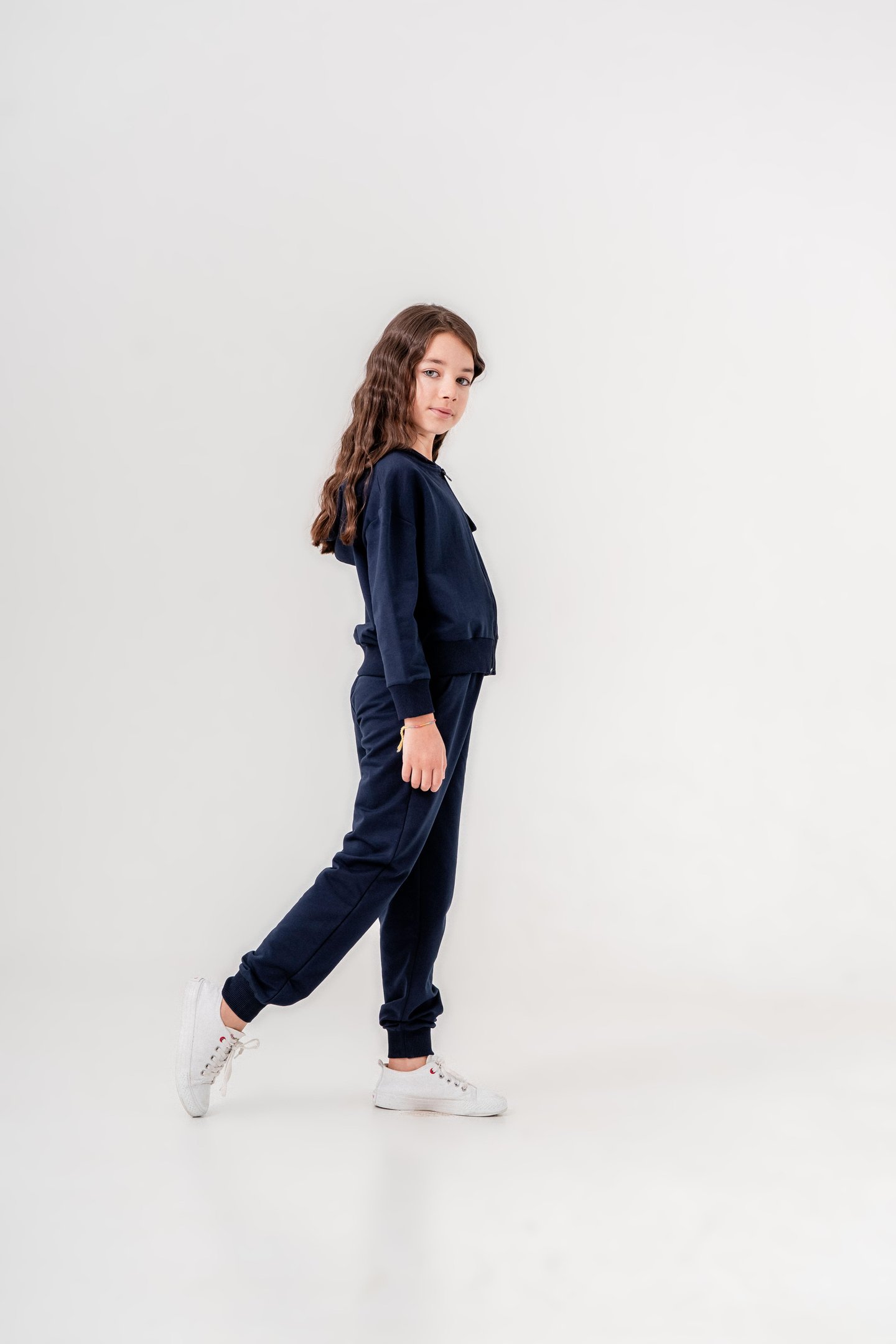 The Real World Etiketli Kargo Cepli Kapüşonlu Kız Çocuk Alt Üst Eşofman Takımı