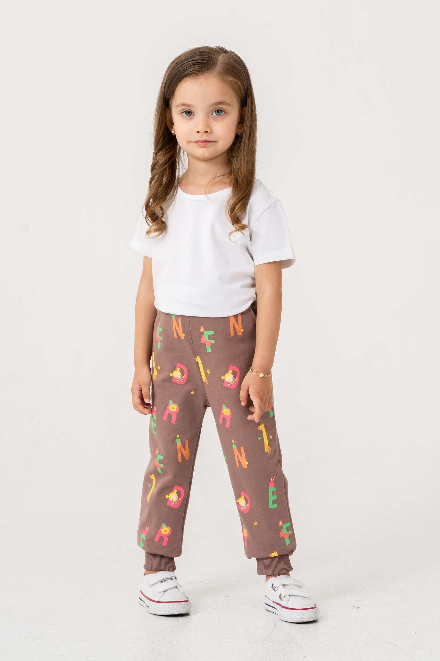 Tüm Alan Baskılı Kız Çocuk Eşofman Altı