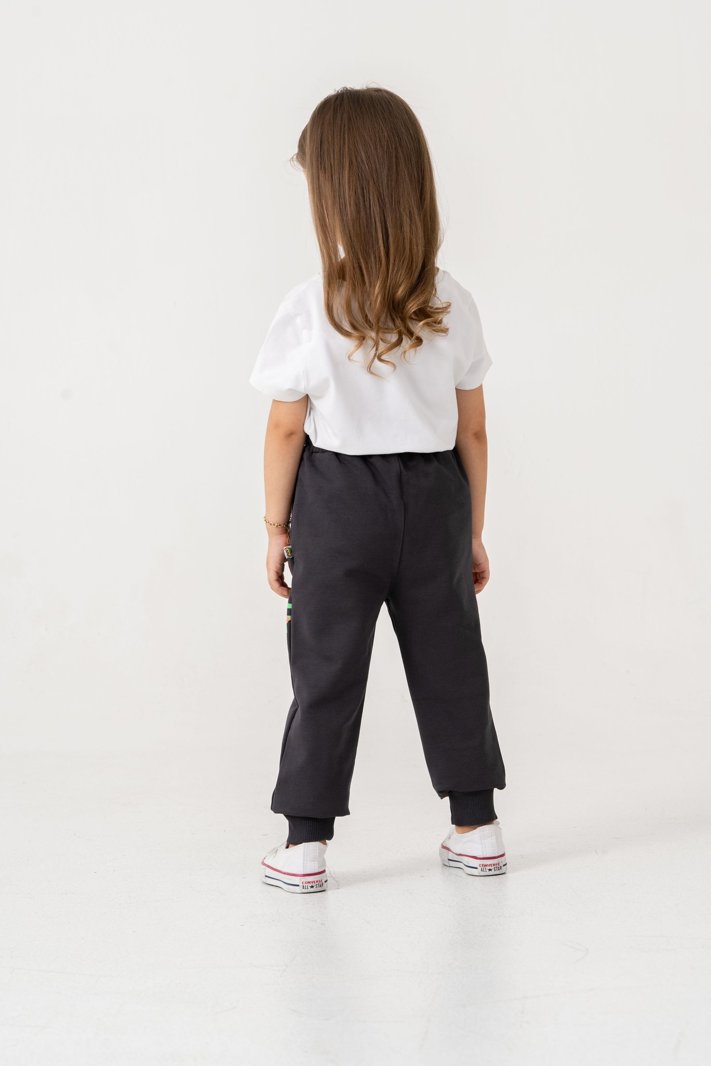 Tüm Alan Baskılı Kız Çocuk Eşofman Altı