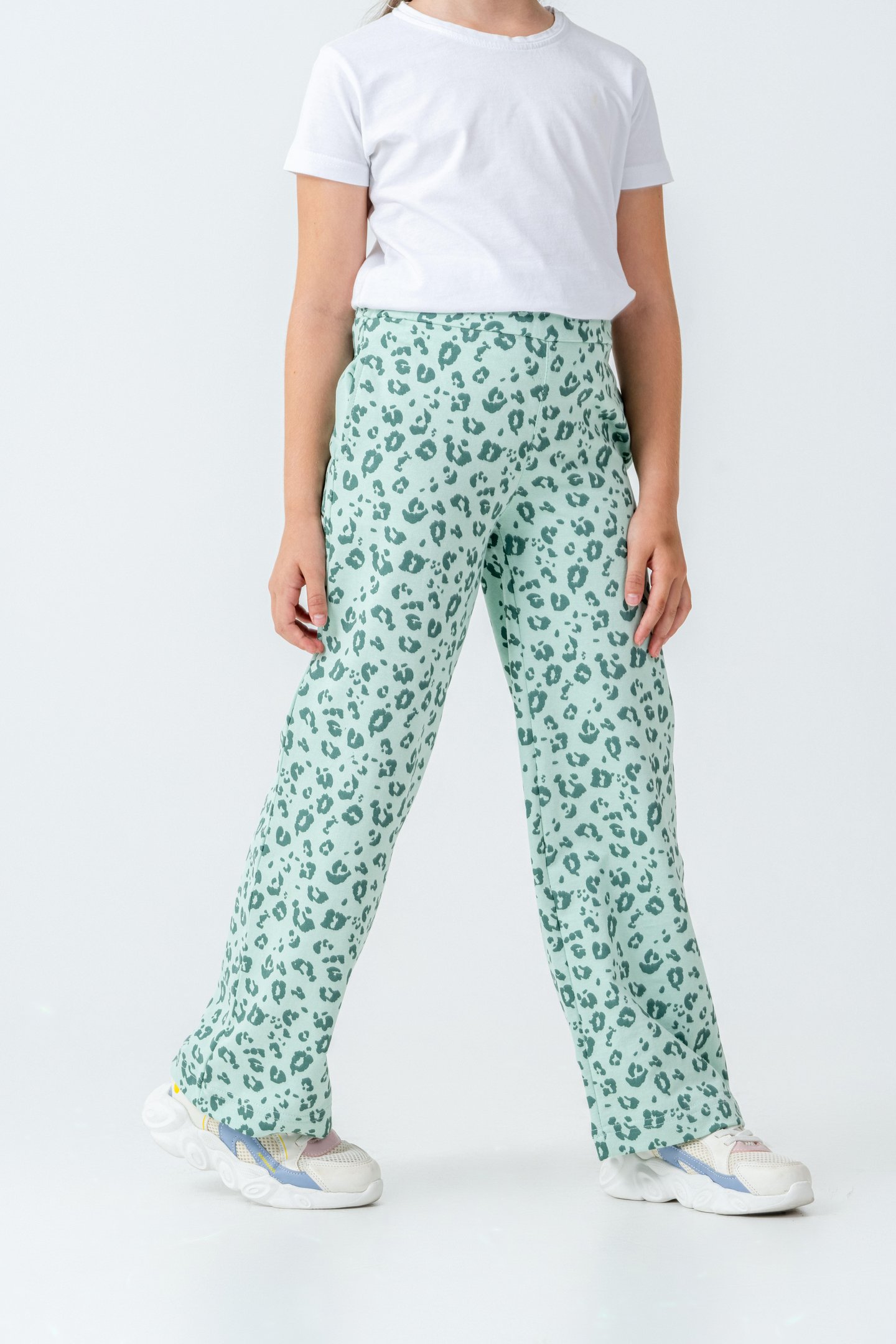 Tüm Alan Baskılı Kız Çocuk Eşofman Altı