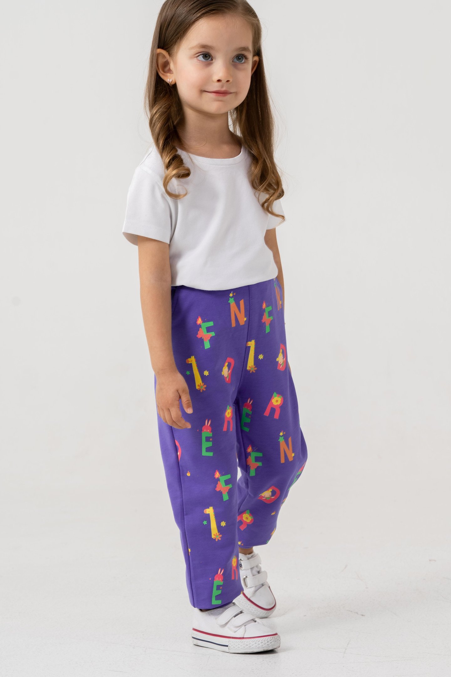 Tüm Alan Baskılı Kız Çocuk Eşofman Altı