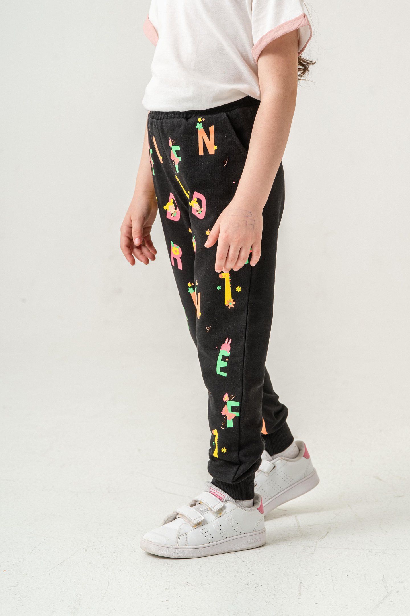 Tüm Alan Baskılı Kız Çocuk Eşofman Altı