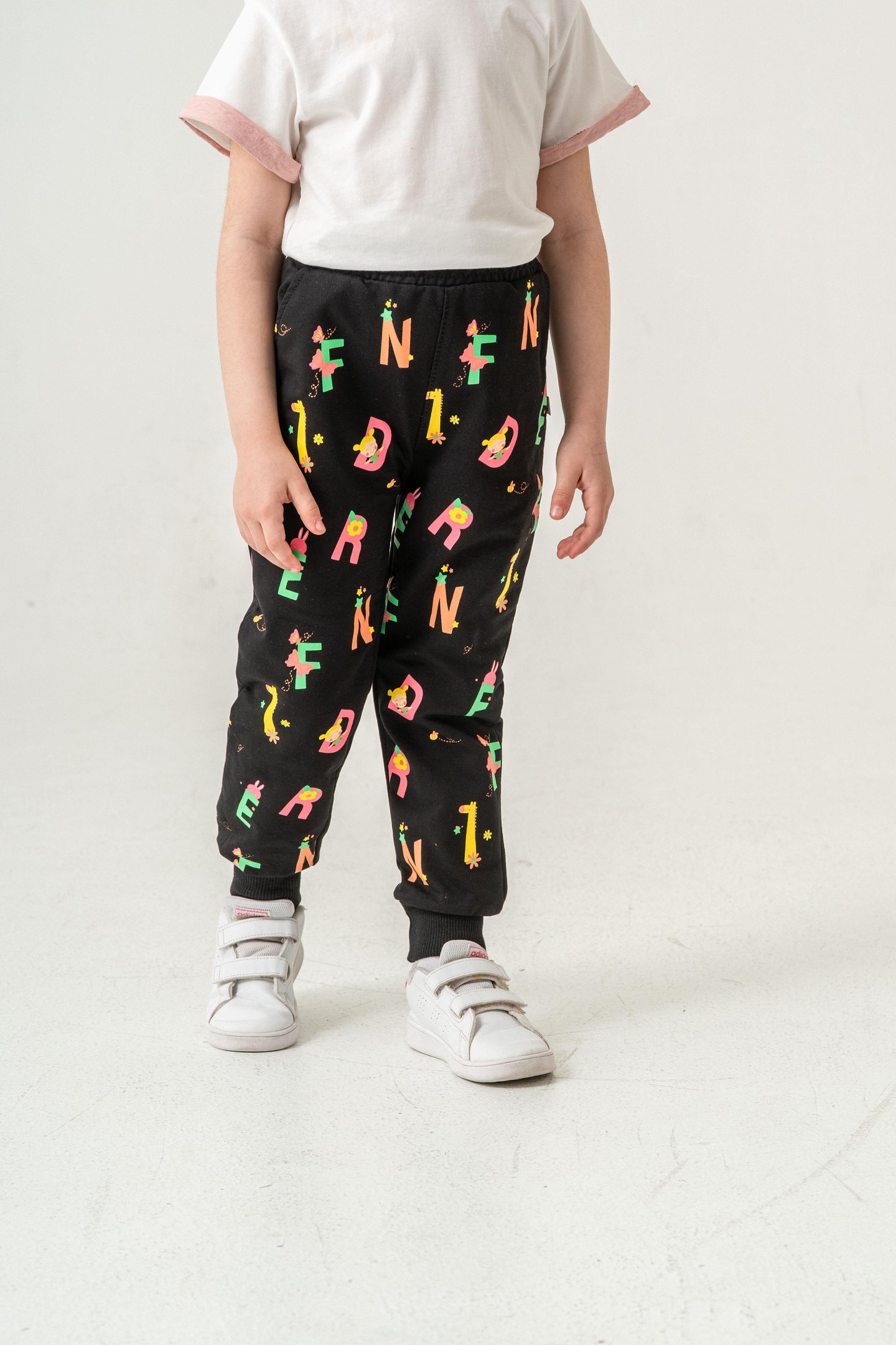 Tüm Alan Baskılı Kız Çocuk Eşofman Altı