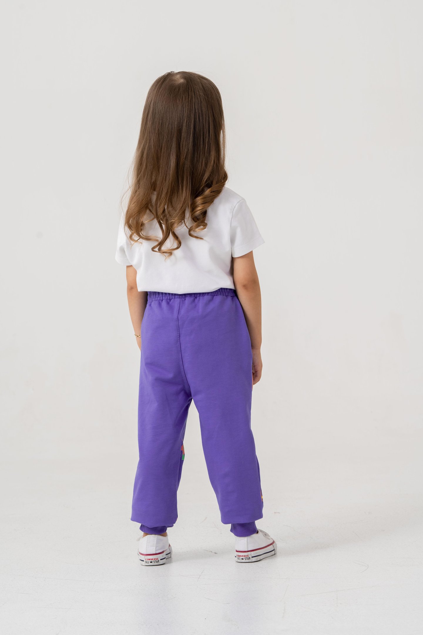 Tüm Alan Baskılı Kız Çocuk Eşofman Altı