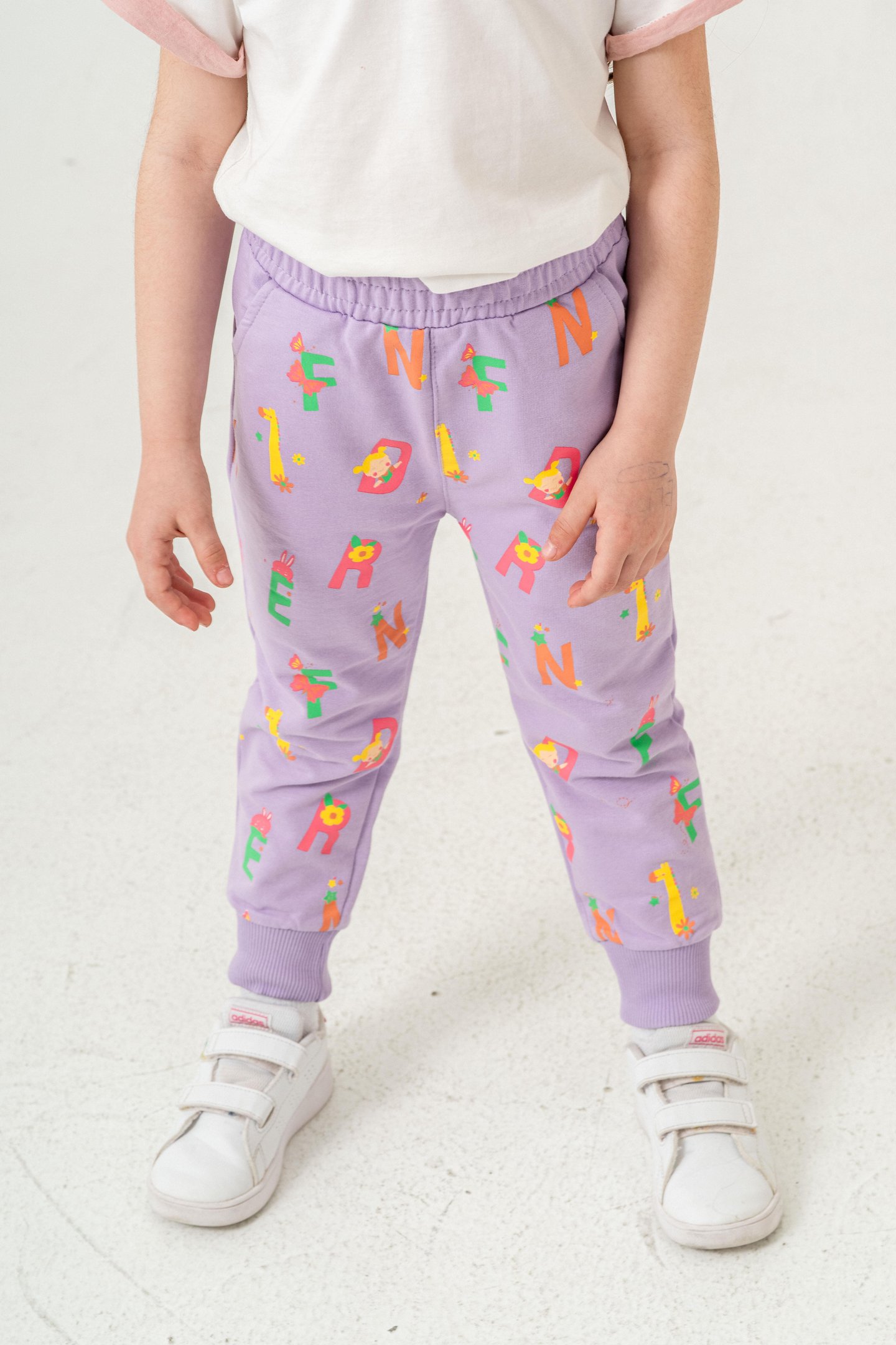 Tüm Alan Baskılı Kız Çocuk Eşofman Altı