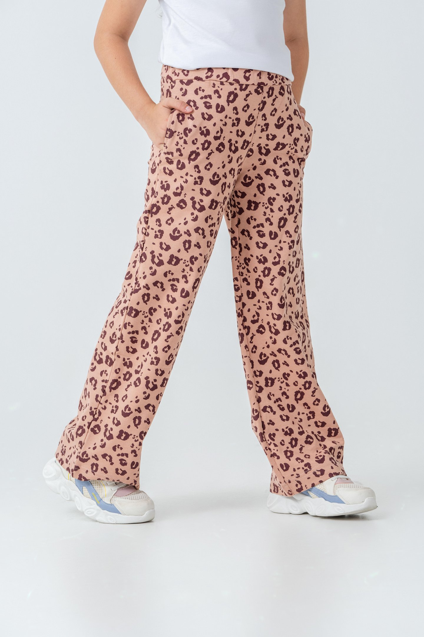 Tüm Alan Baskılı Kız Çocuk Eşofman Altı