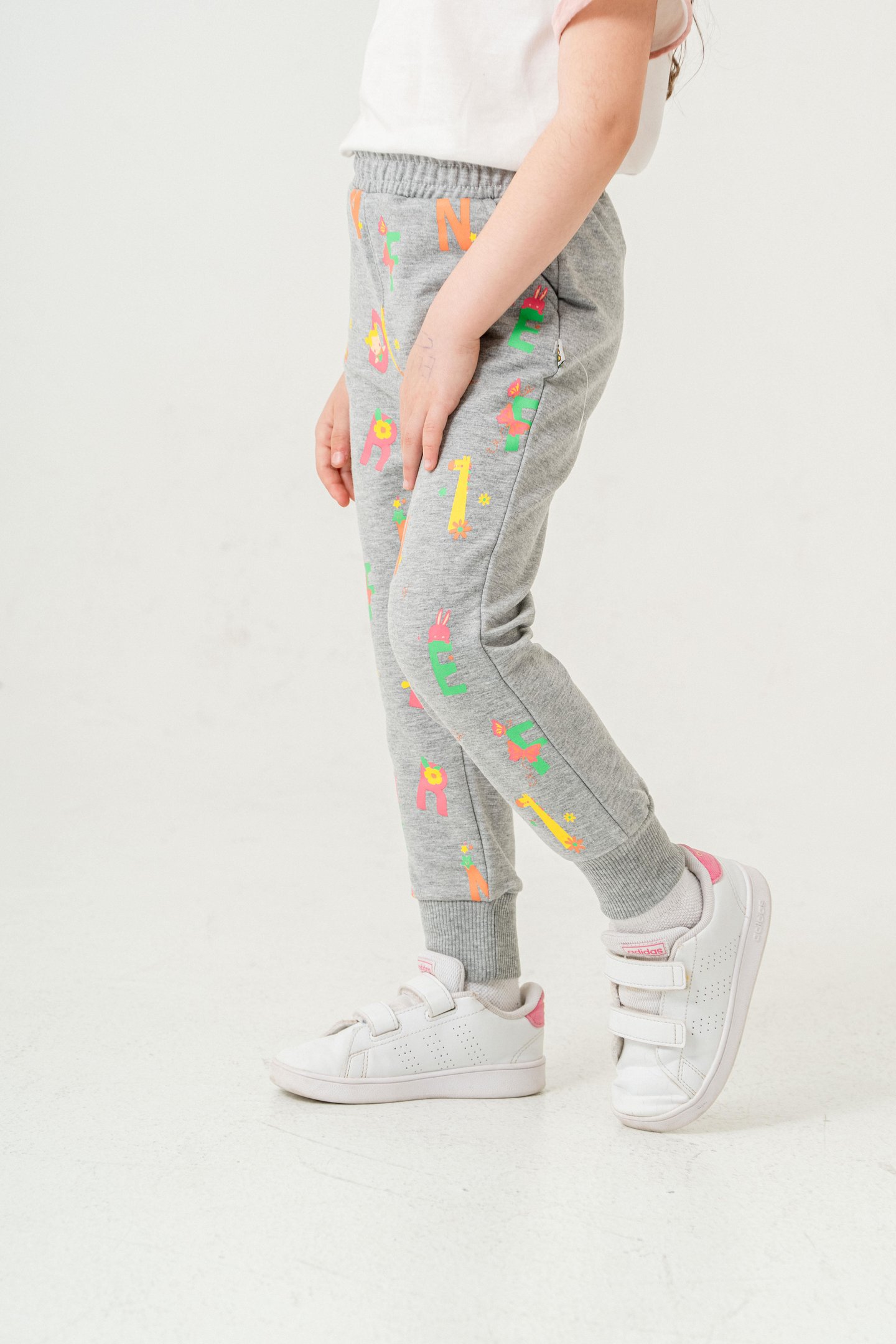 Tüm Alan Baskılı Kız Çocuk Eşofman Altı