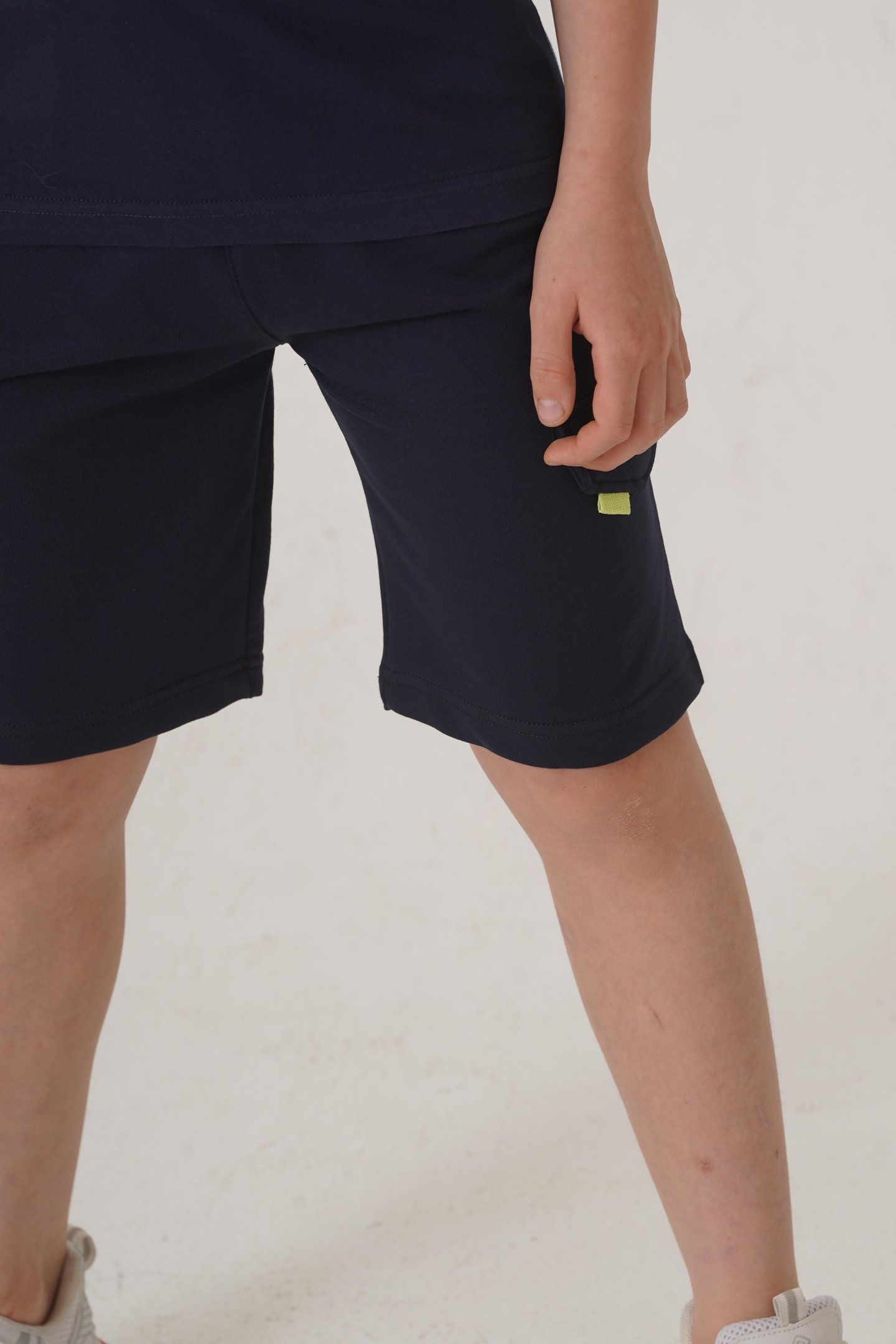 Ust On Baskılı Kol Ucu Balıksırtlı Erkek Çocuk Şort - Tişört Takımı