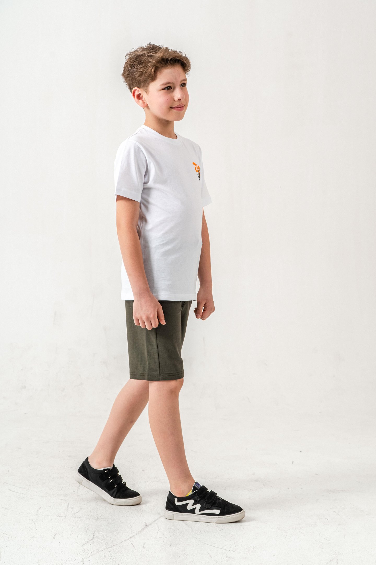 Ust On Ve Arka Baskılı Erkek Çocuk Şort - Tişört Takımı