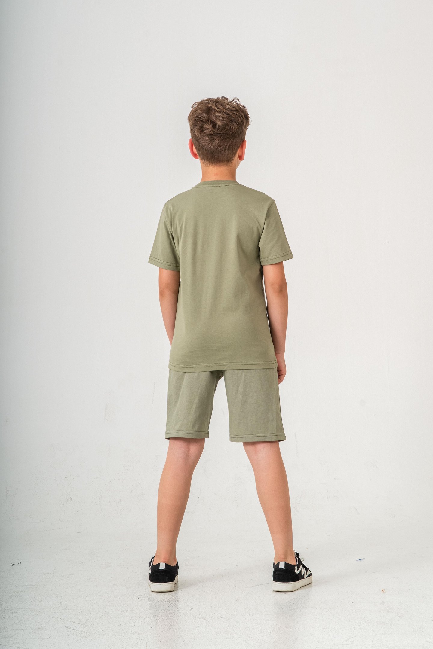 Vacation Time Baskılı Bacak  Baskı Detaylı  Erkek Çocuk Şort - Tişört Takımı