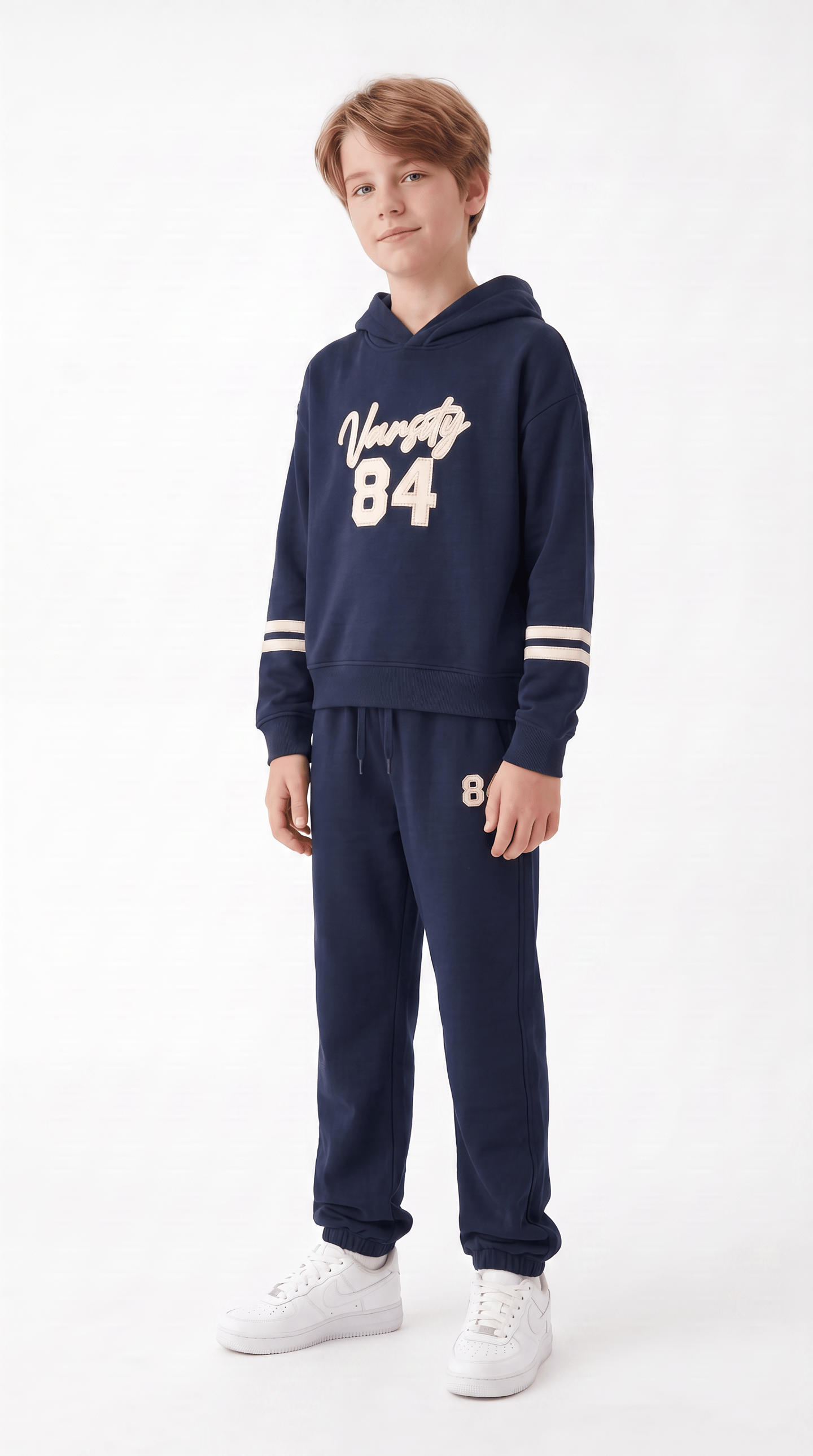 Varsity 84 Aplike Nakışlı Alt Üst Erkek Çocuk Eşofman Takımı