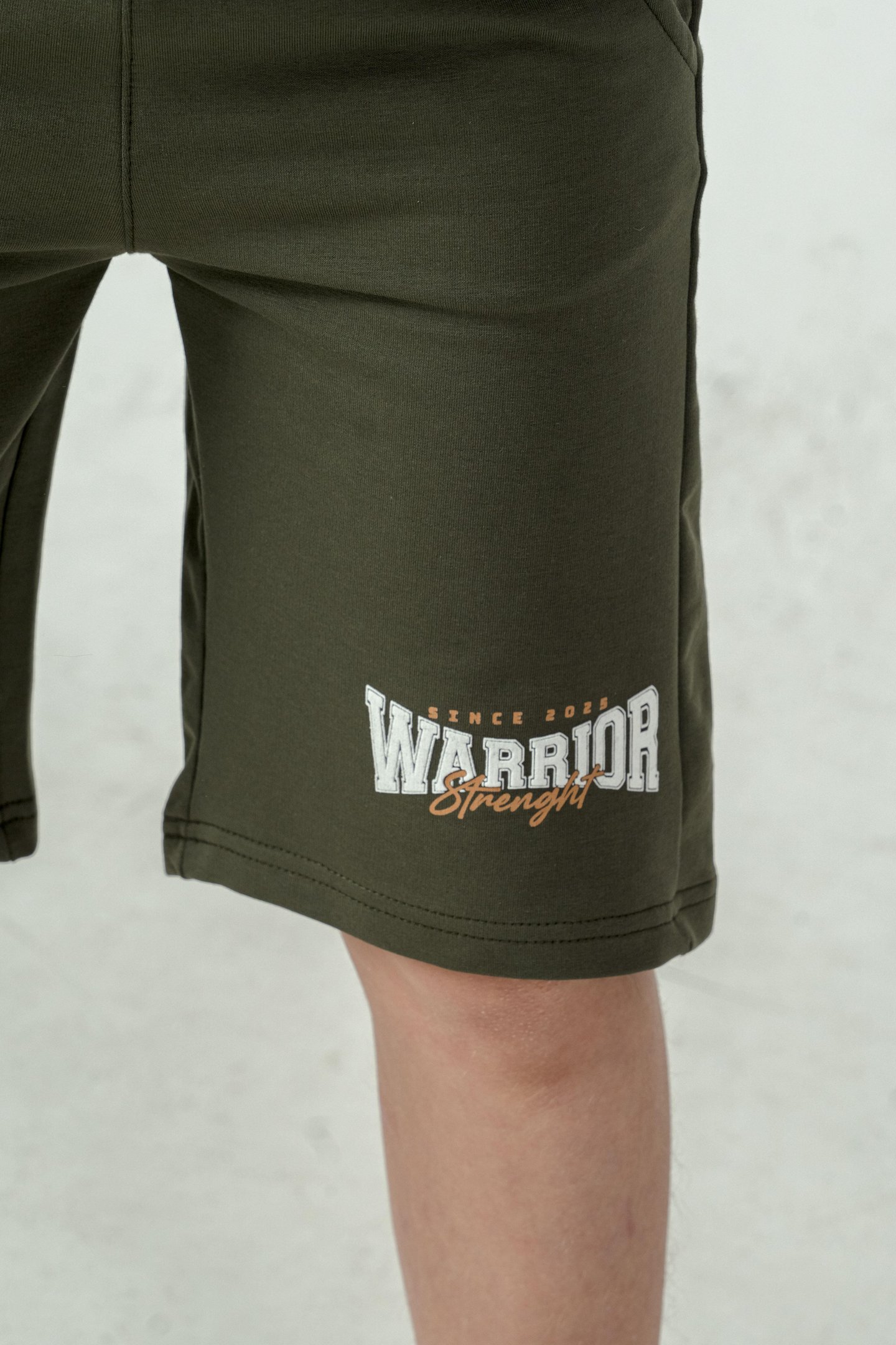 Warrior Strenght Baskılı Erkek Çocuk Şort - Tişört Takımı