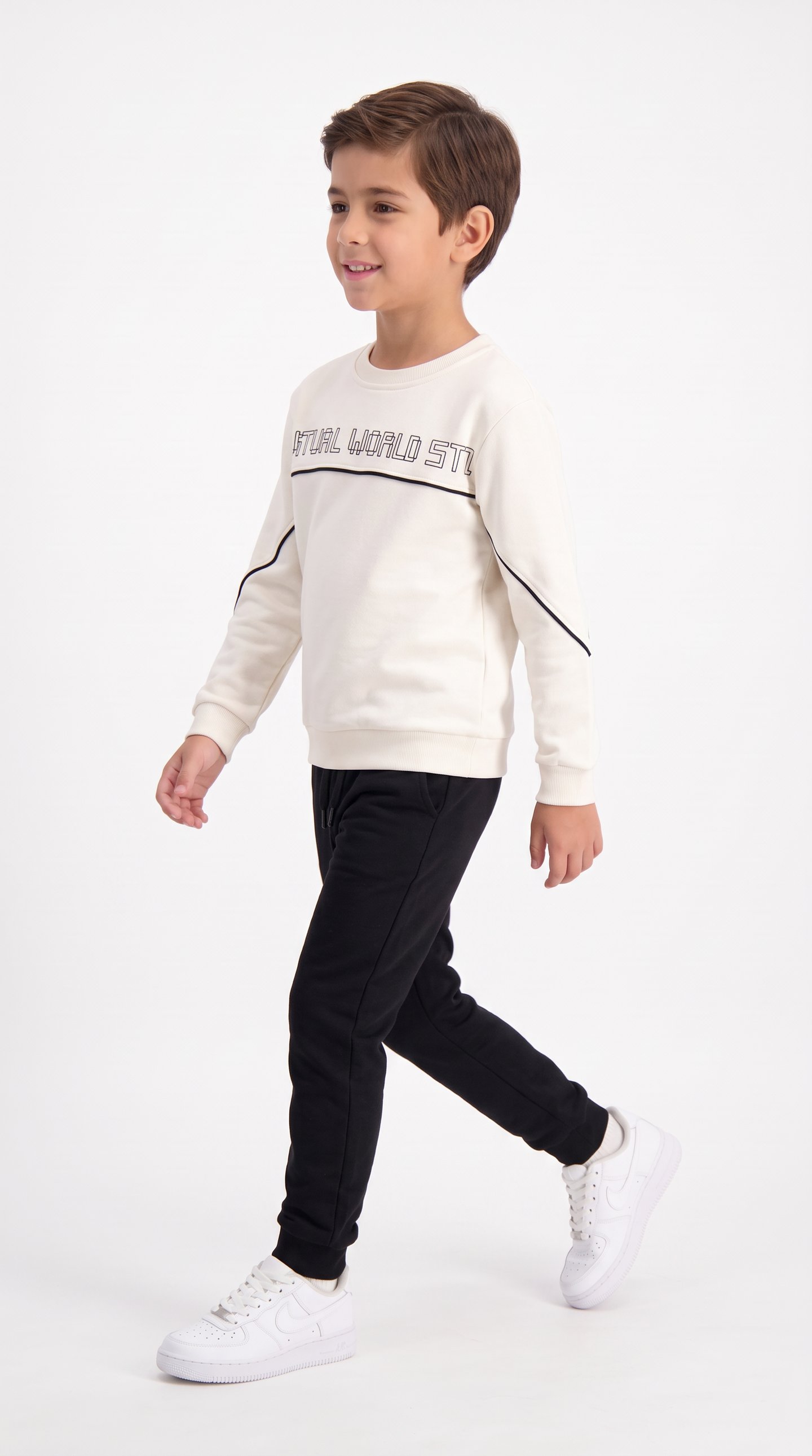 World St Baskılı Erkek Çocuk Sweat