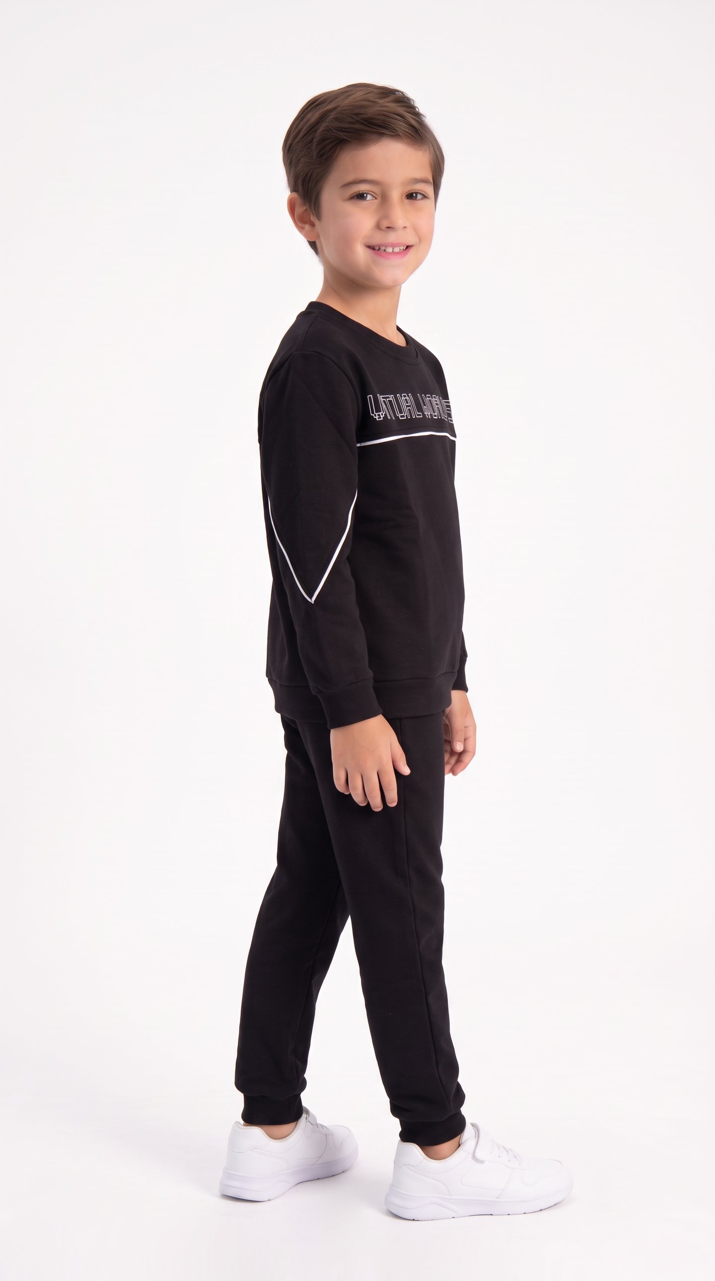 World St Baskılı Erkek Çocuk Sweat