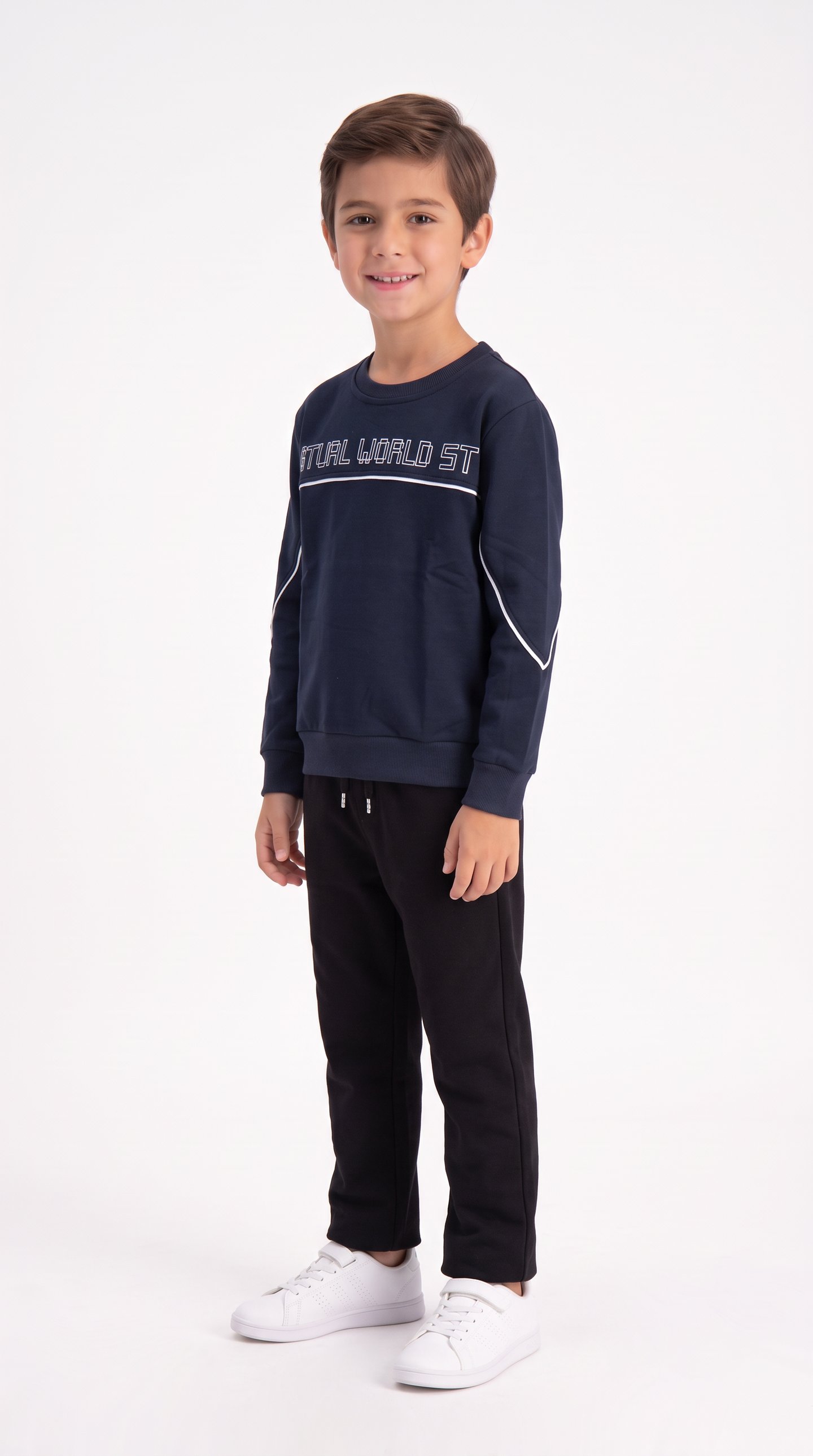 World St Baskılı Erkek Çocuk Sweat