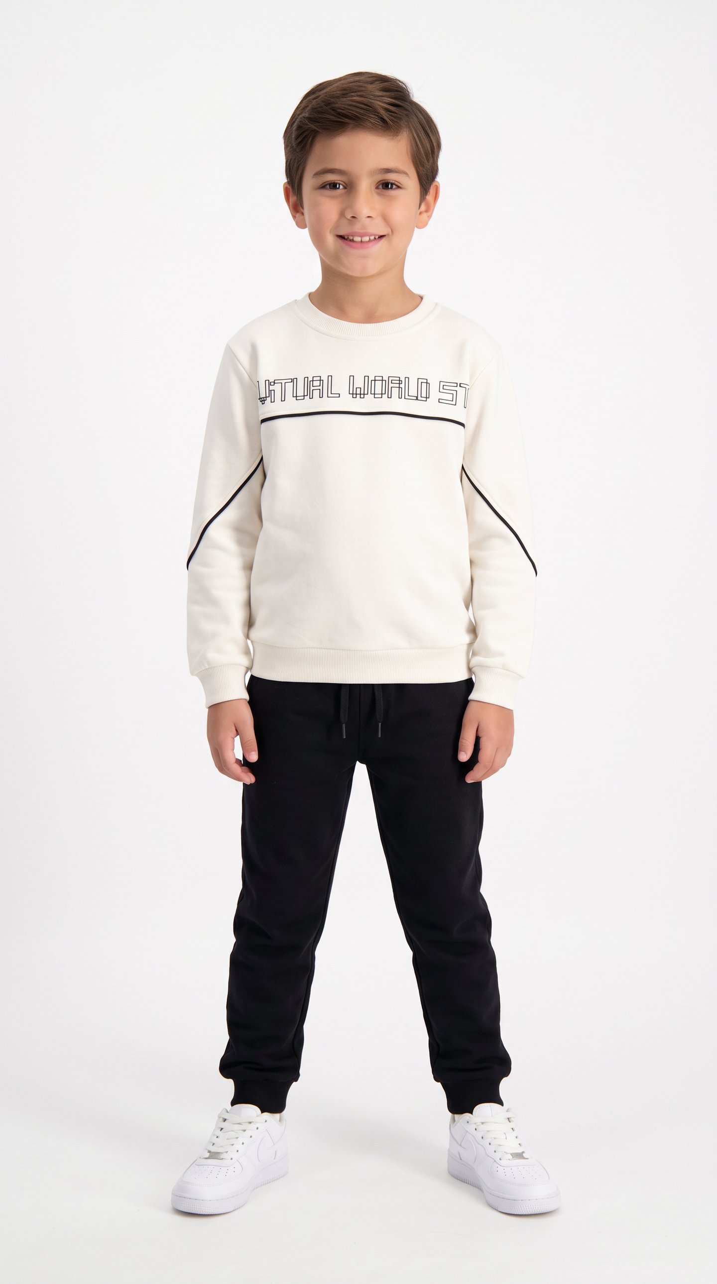 World St Baskılı Erkek Çocuk Sweat