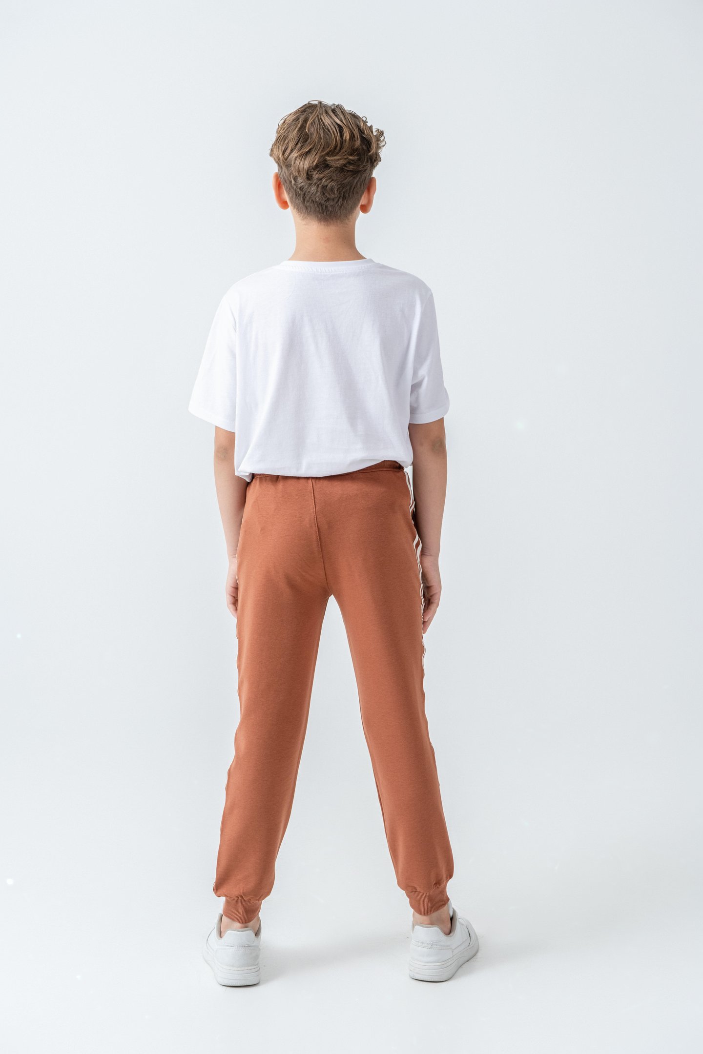 Yanlar Şeritli World Wide Baskılı Erkek Çocuk Eşofman Altı