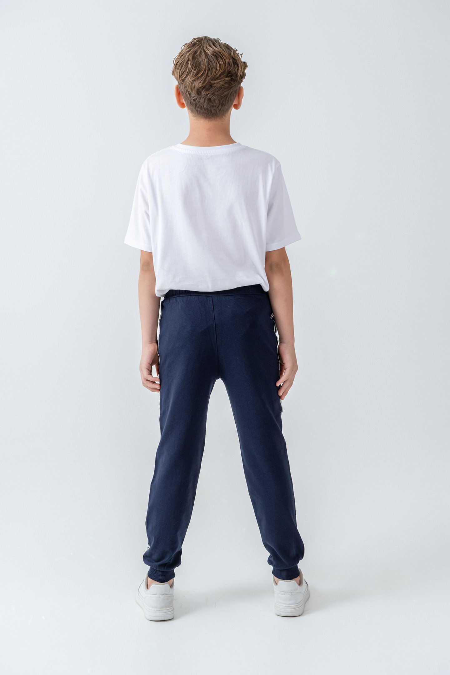 Yanlar Şeritli World Wide Baskılı Erkek Çocuk Eşofman Altı