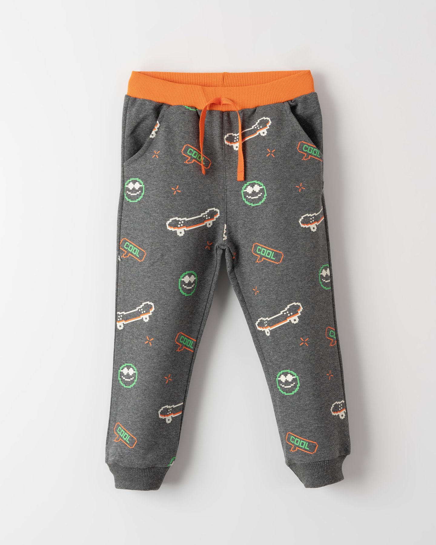 COOL Emoji Kaykay Baskılı Erkek Çocuk Eşofman Altı