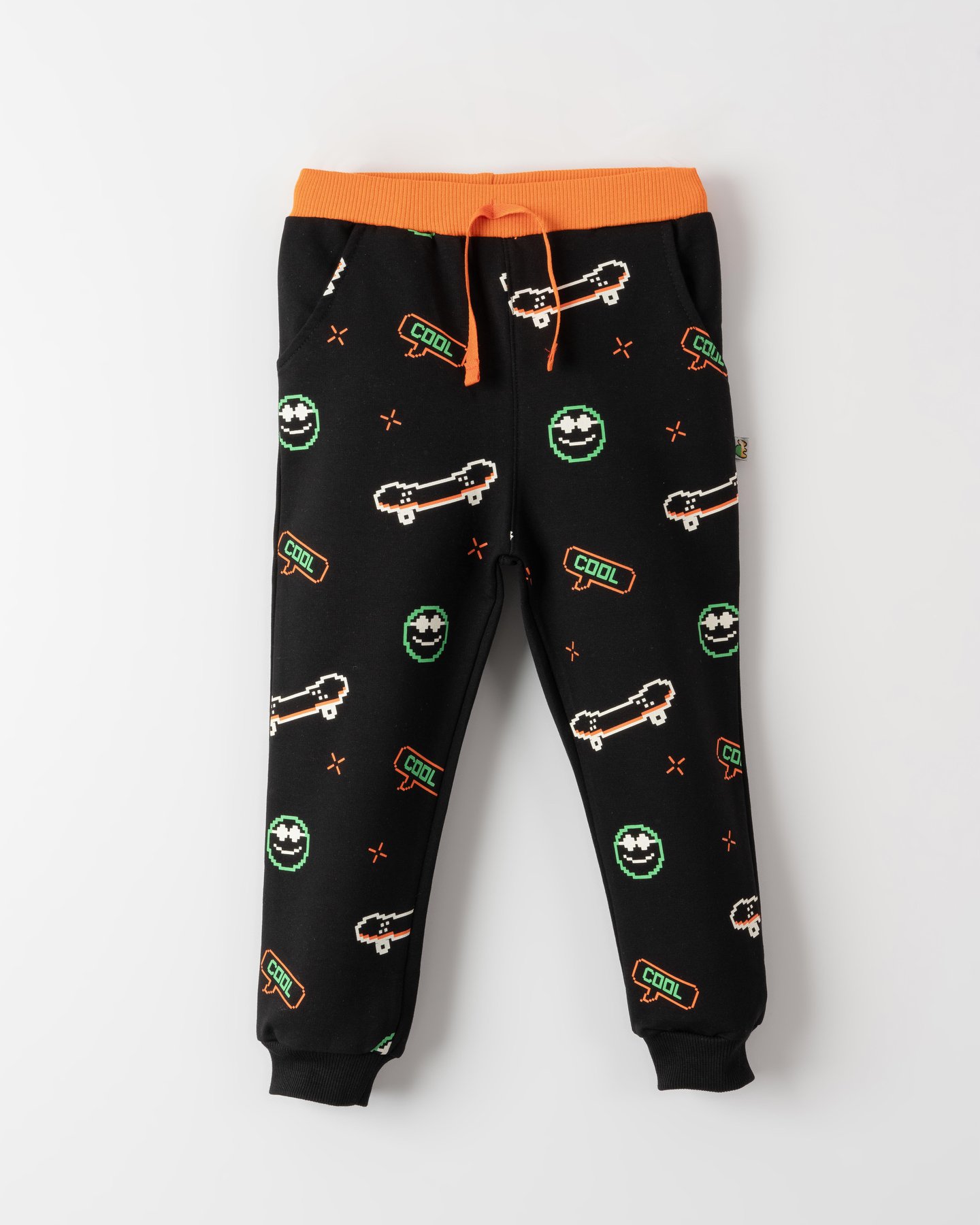 COOL Emoji Kaykay Baskılı Erkek Çocuk Eşofman Altı