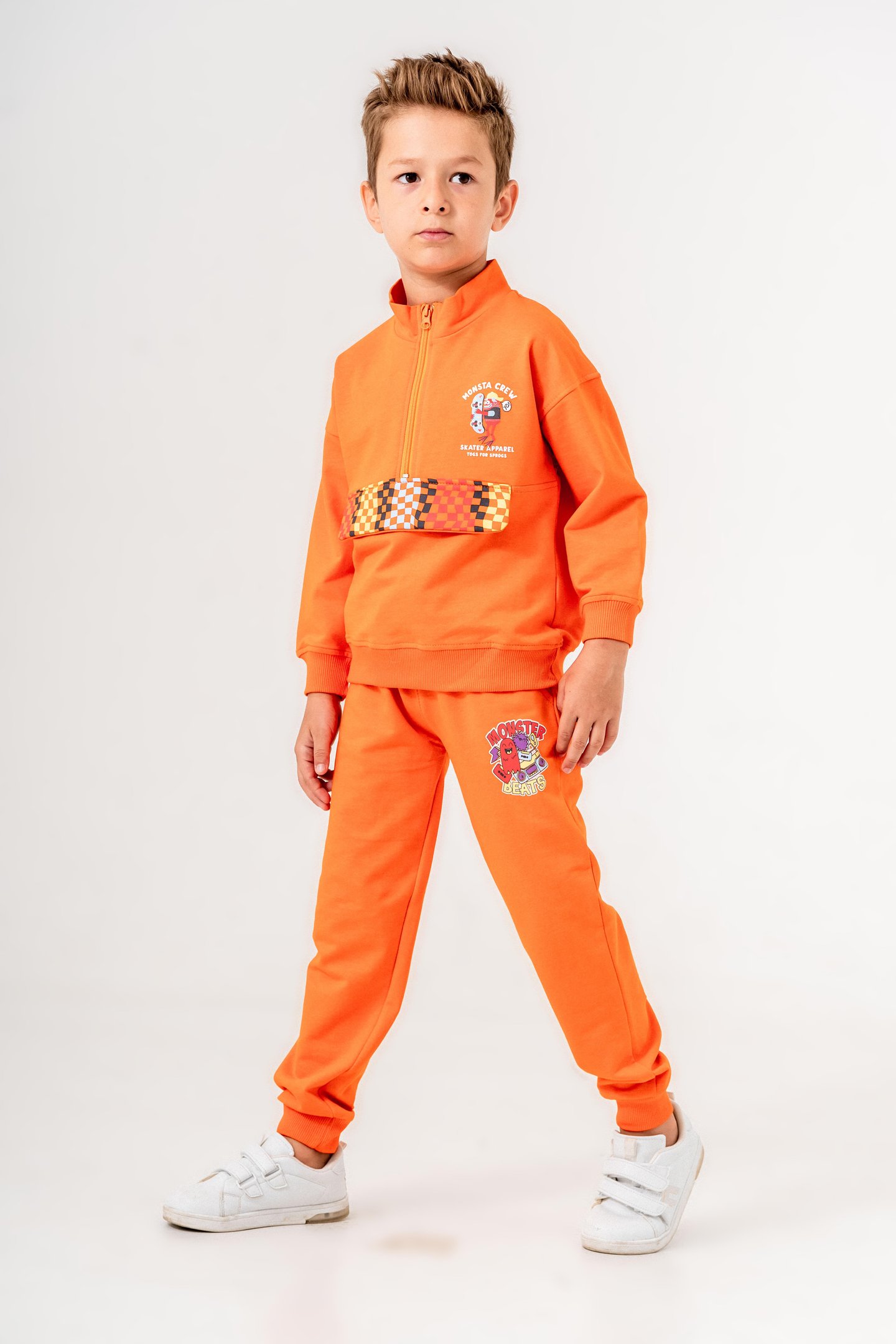 Monsta Crew Baskılı Erkek Çocuk Eşofman Takımı