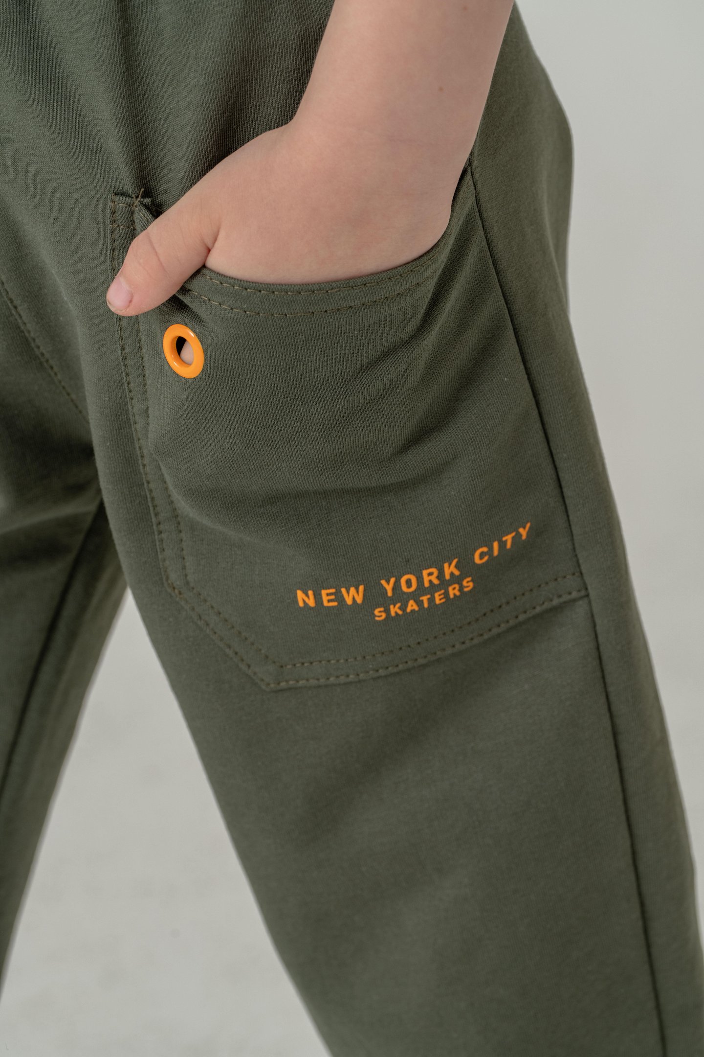 New York City Skaters Baskılı Cepler Kuş Gözlü Erkek Çocuk Eşofman Altı