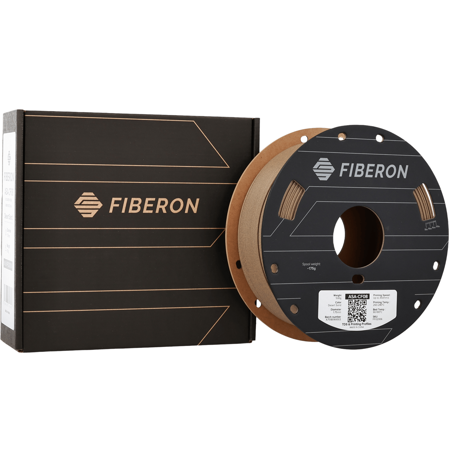 Fiberon ASA-CF08 Çöl Kumu Filament | UV Dayanımlı Karbon Fiber