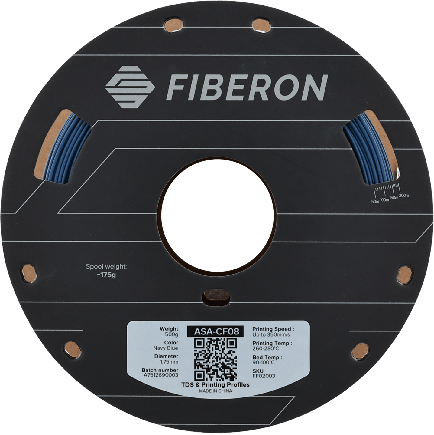 Fiberon ASA-CF08 Lacivert Filament | UV Dayanımlı Karbon Fiber