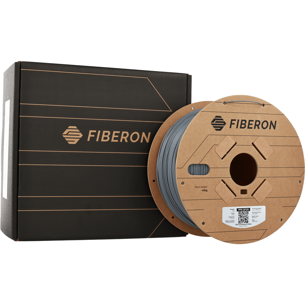 Fiberon PPS-GF20 Gri Filament 3 KG