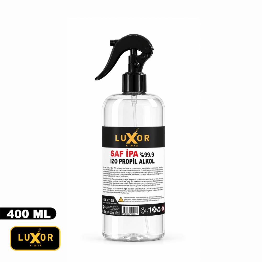 Luxor Kimya İzopropil Alkol 400 ml Saf İPA %99 