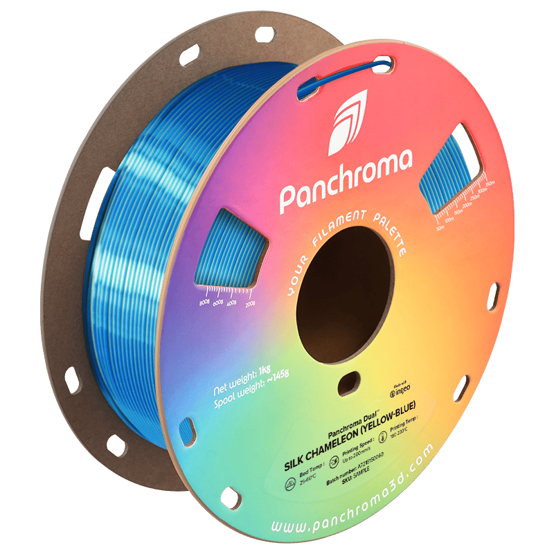 Panchroma Dual Silk Chameleon PLA | Sarı - Mavi