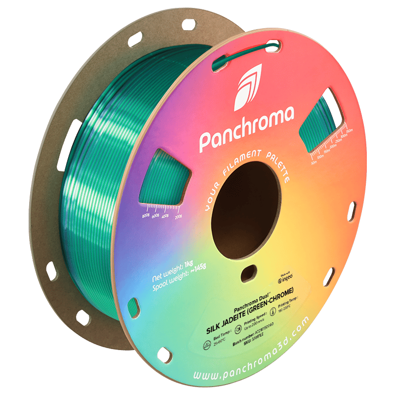 Panchroma Dual Silk Jadeite PLA | Yeşil - Krom
