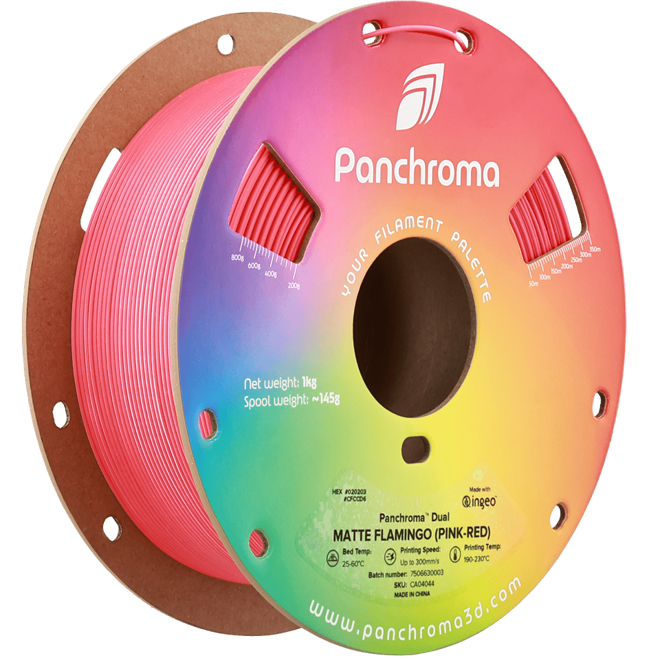 Panchroma PLA Dual Filament Mat Flamingo (Pembe-Kırmızı) - 1 kg 1.75mm