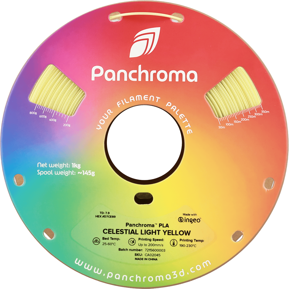 Panchroma PLA Filament Celestial Açık Sarı
