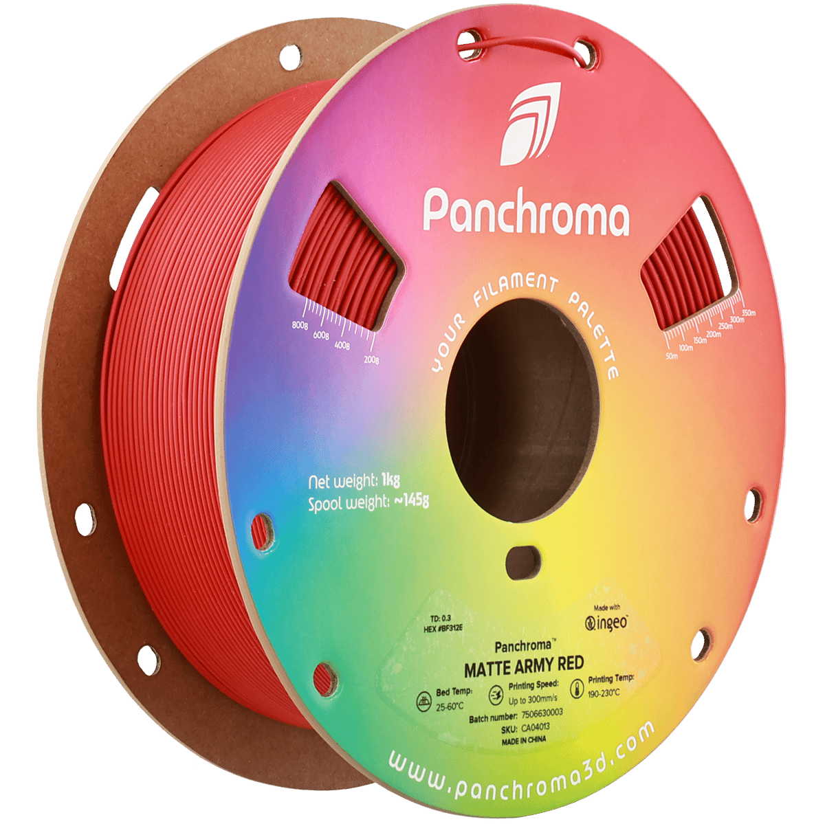 Panchroma PLA Filament Mat Askeri Kırmızı – 1 kg 1.75mm