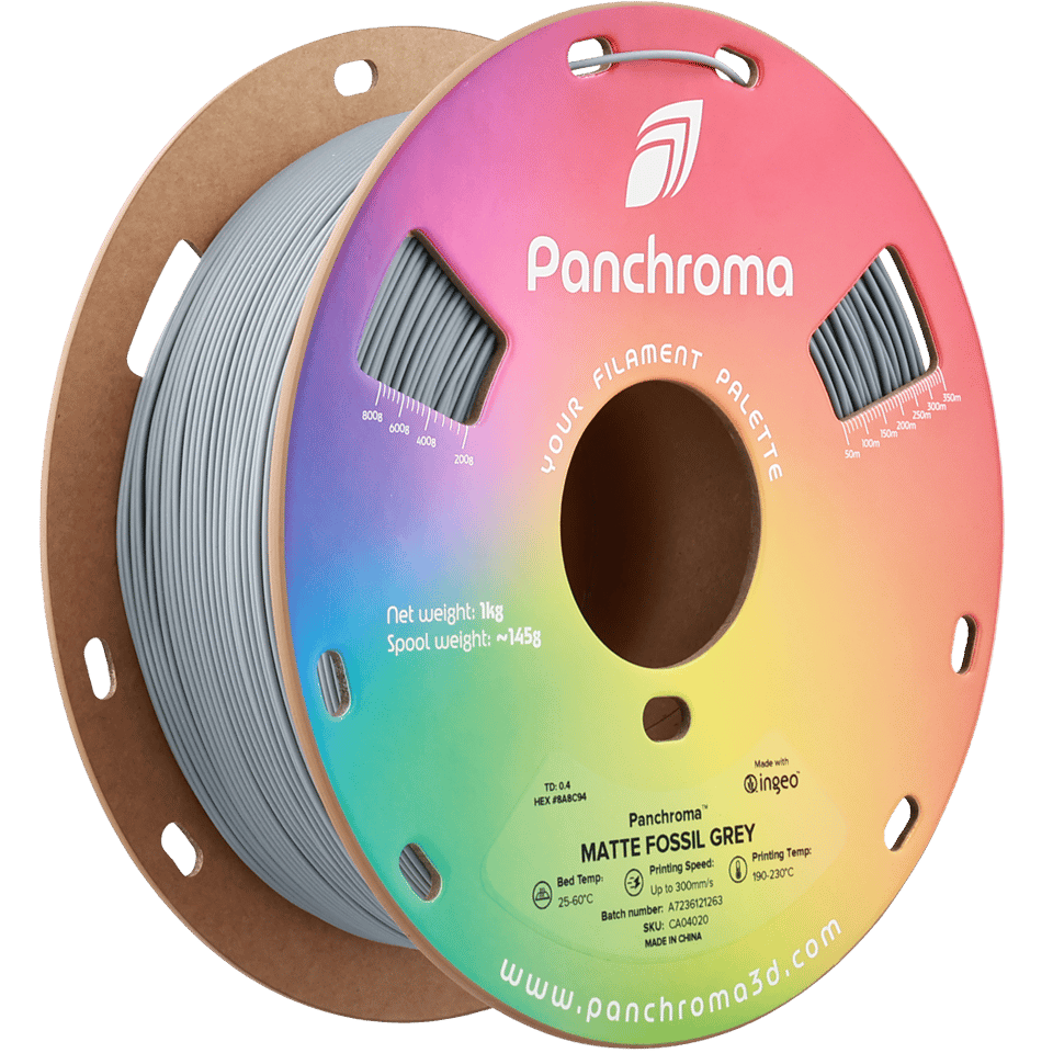 Panchroma PLA Filament Mat Fosil Gri – 1 kg 1.75mm