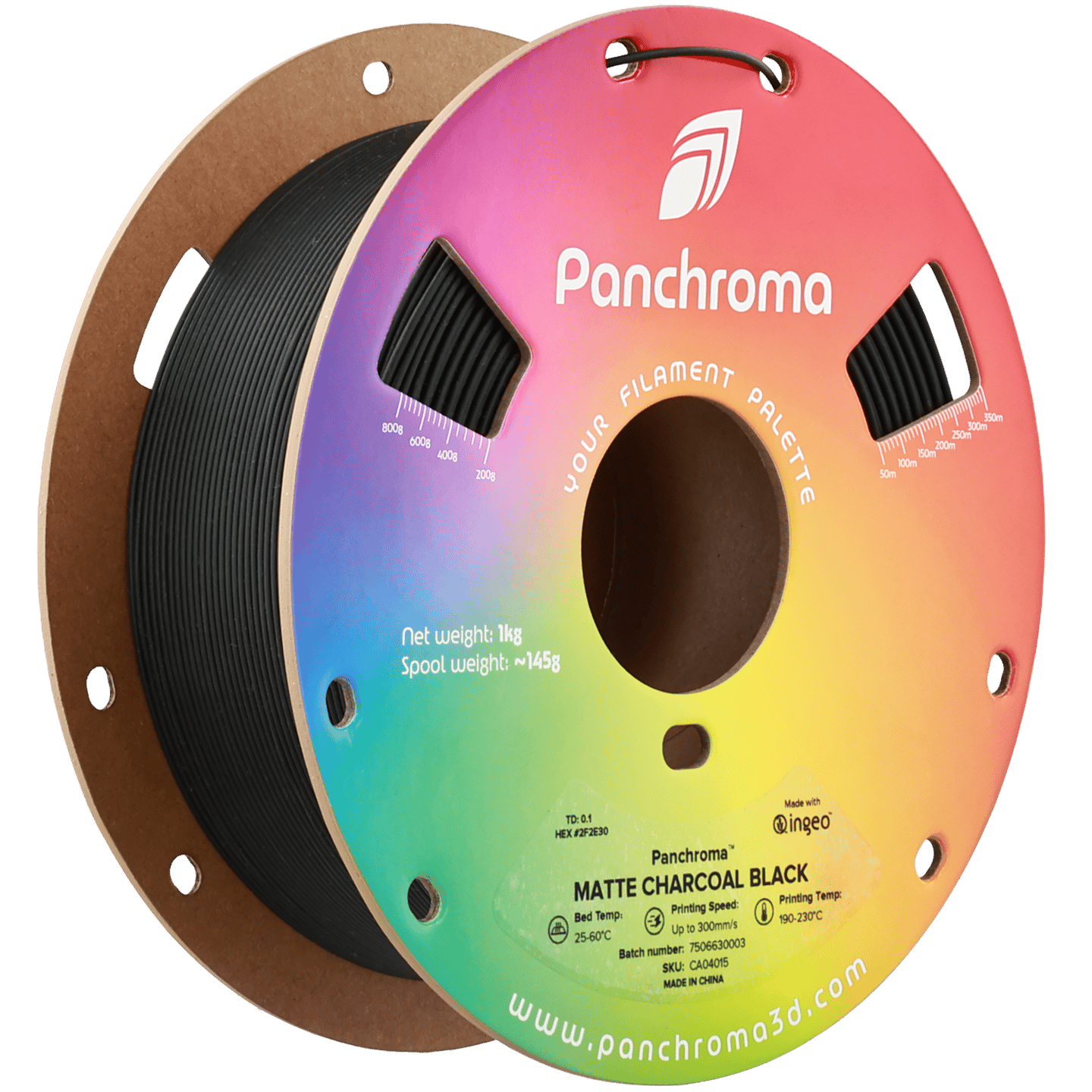 Panchroma PLA Filament Mat Kömür Siyah – 1 kg 1.75mm