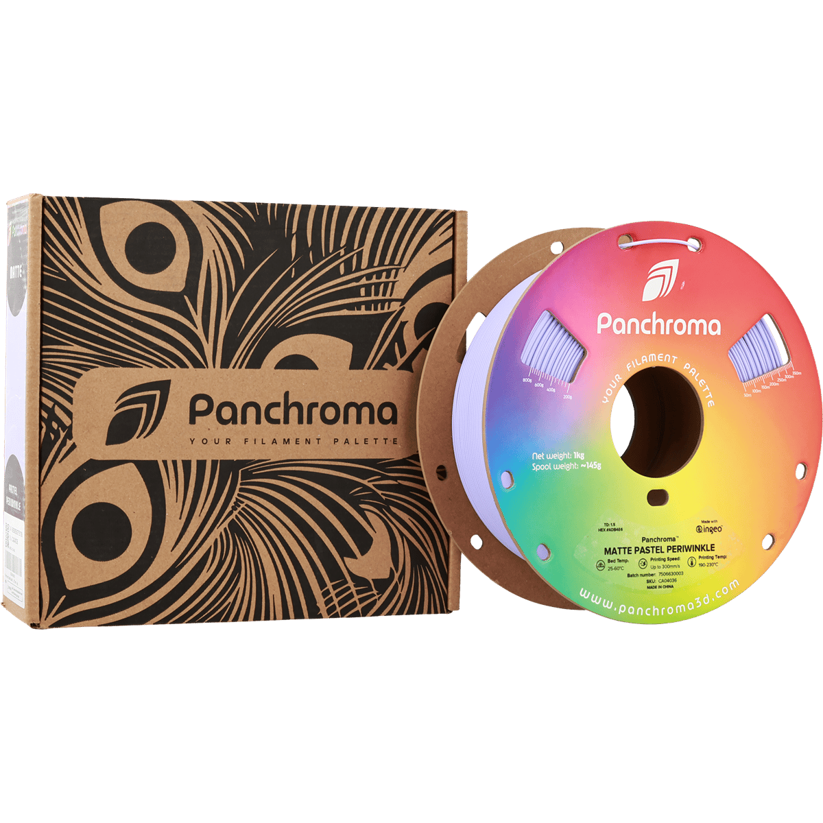 Panchroma PLA Filament Mat Pastel Menekşe – 1 kg 1.75mm