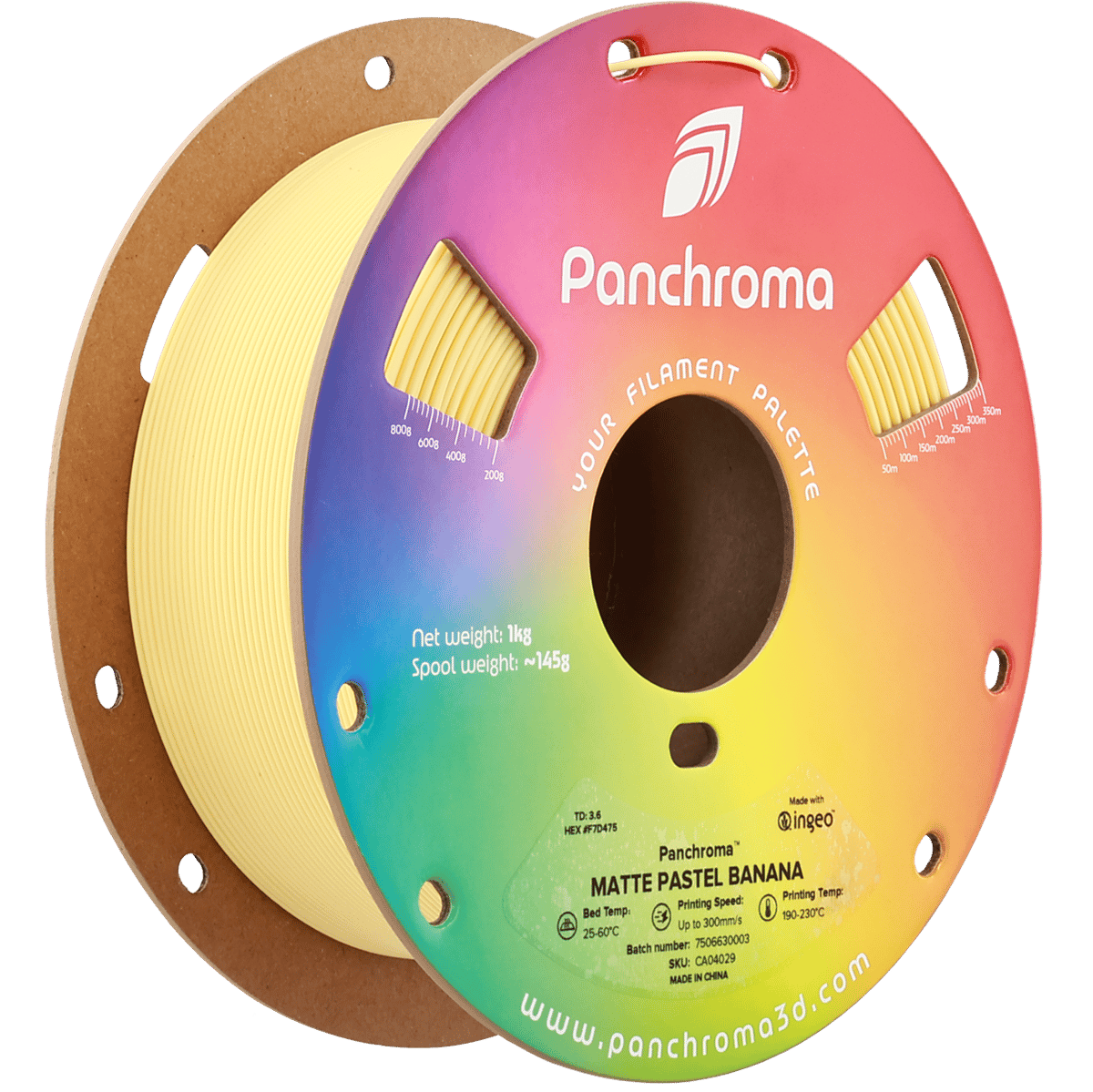 Panchroma PLA Filament Mat Pastel Muz – 1 kg 1.75mm