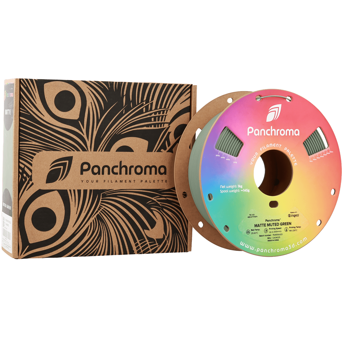Panchroma PLA Filament Mat Yumuşak Yeşil – 1 kg 1.75mm