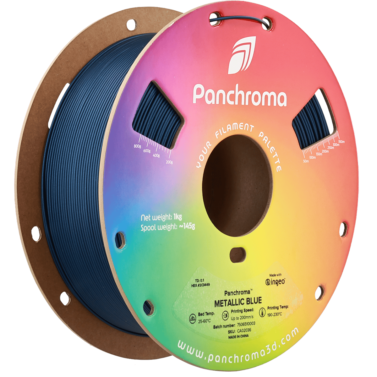 Panchroma PLA Filament Metalik Mavi - 1 kg 1.75mm