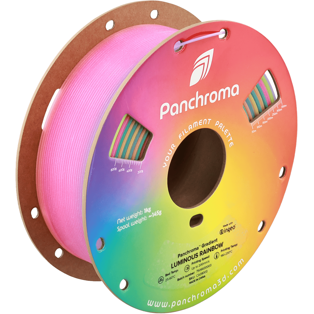 Panchroma PLA Luminous Filament Gökkuşağı - 1 kg 1.75mm