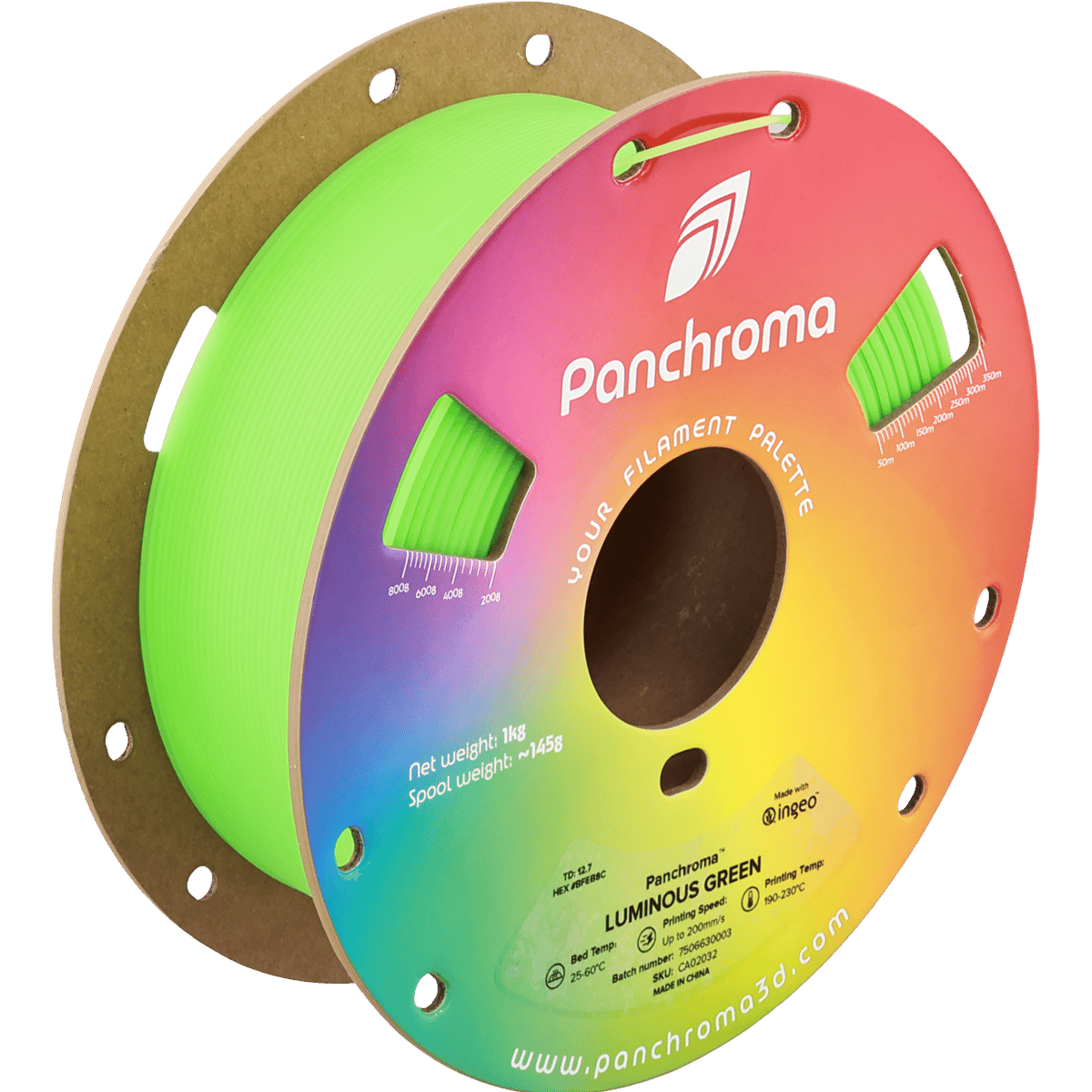 Panchroma PLA Luminous Filament Yeşil - 1 kg 1.75mm