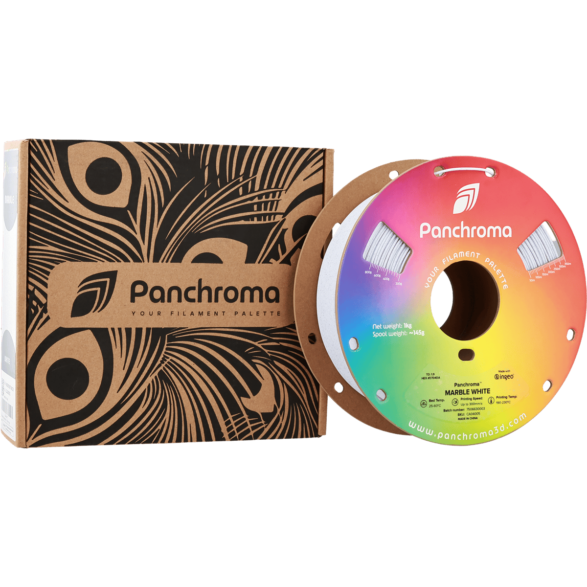 Panchroma PLA Marble Filament Beyaz - 1 kg 1.75mm