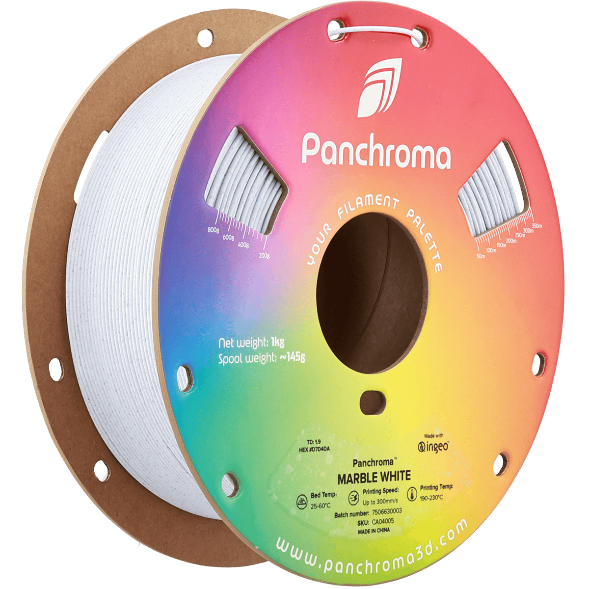 Panchroma PLA Marble Filament Beyaz - 1 kg 1.75mm