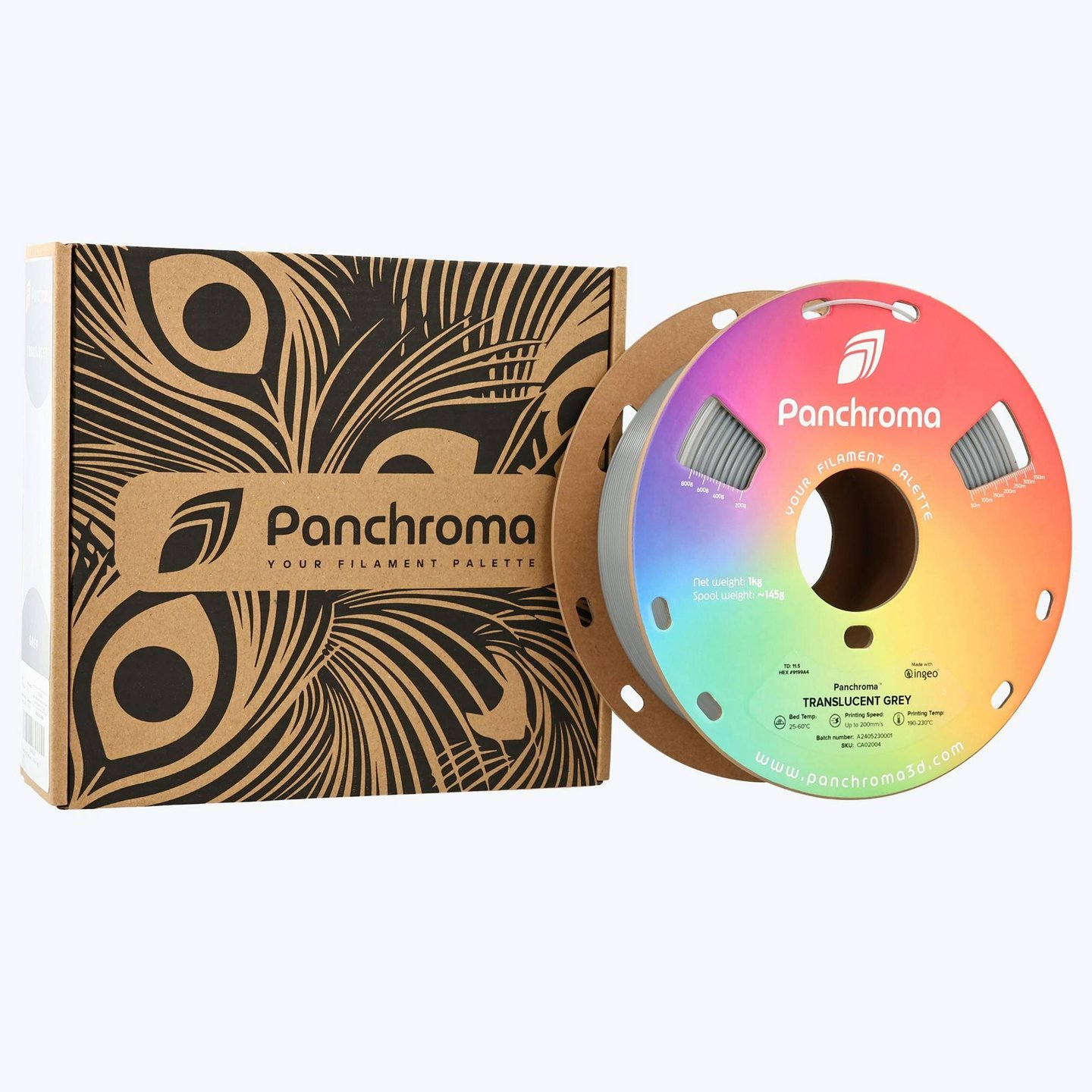 Panchroma PLA Translucent Filament Gri